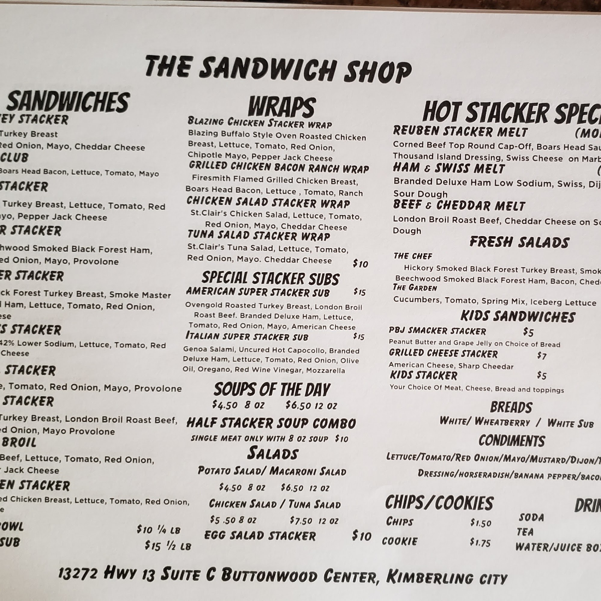 The Sandwich Shop Kimberling City
