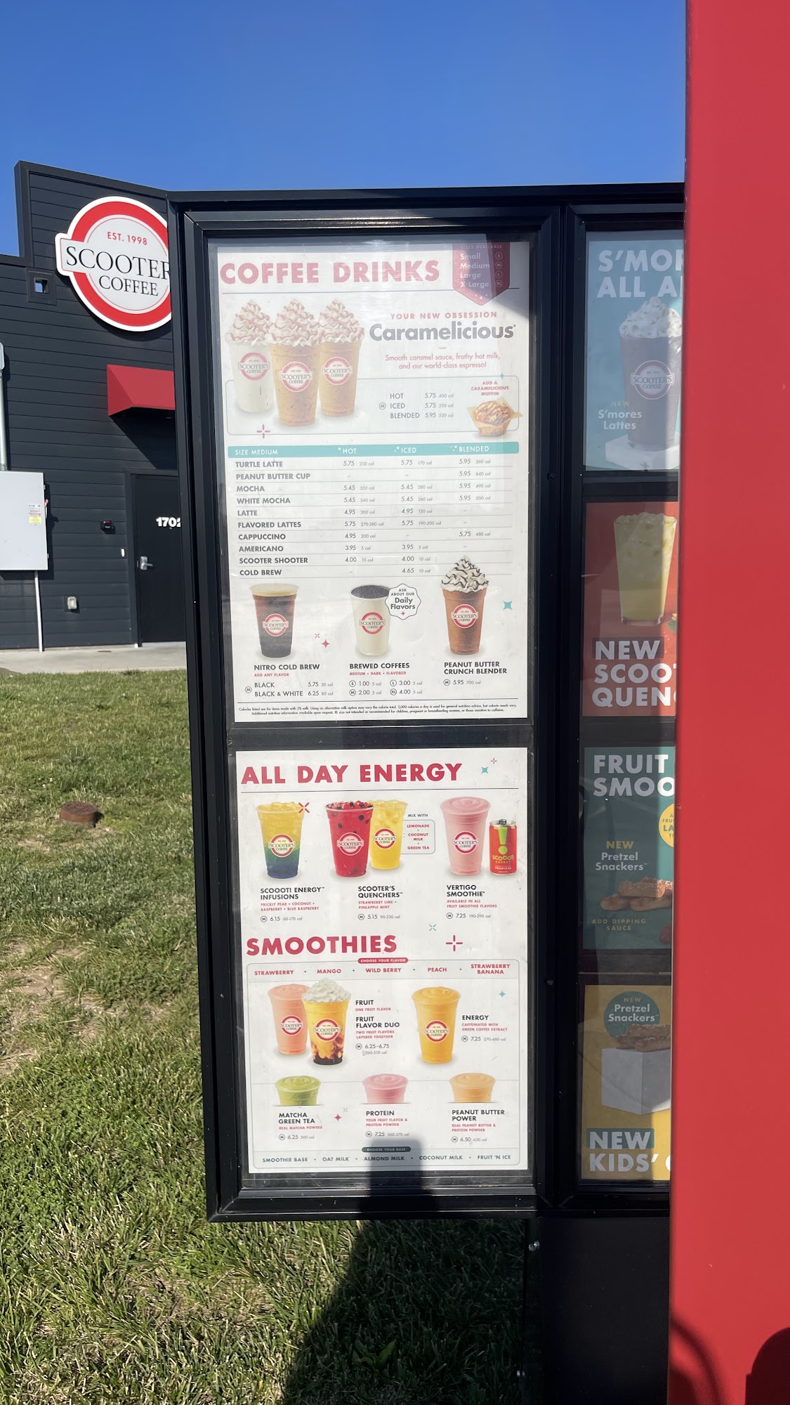 Scooter's Coffee Menu