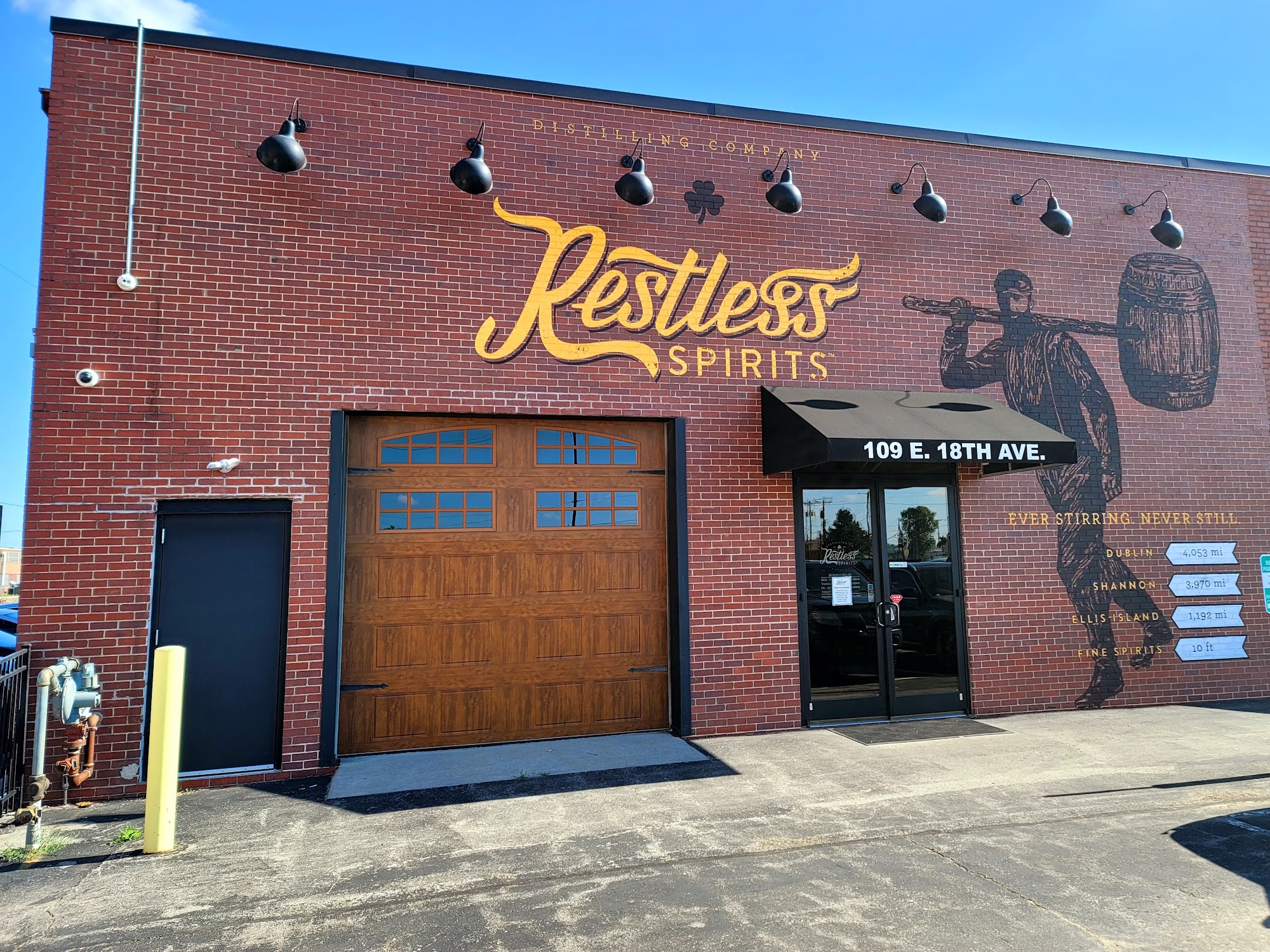 Restless Spirits Distilling Company Menu