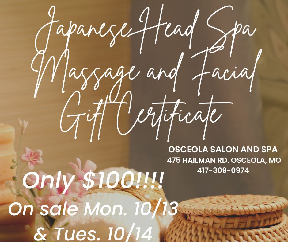 Osceola Salon and Spa, LLC 475 Hailman Rd, Osceola Missouri 64776