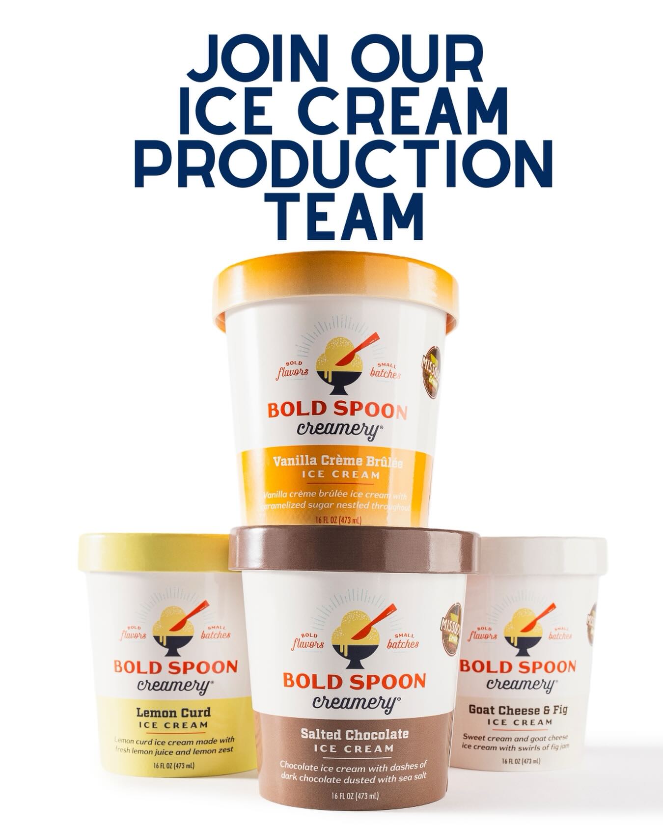 Bold Spoon Creamery Menu