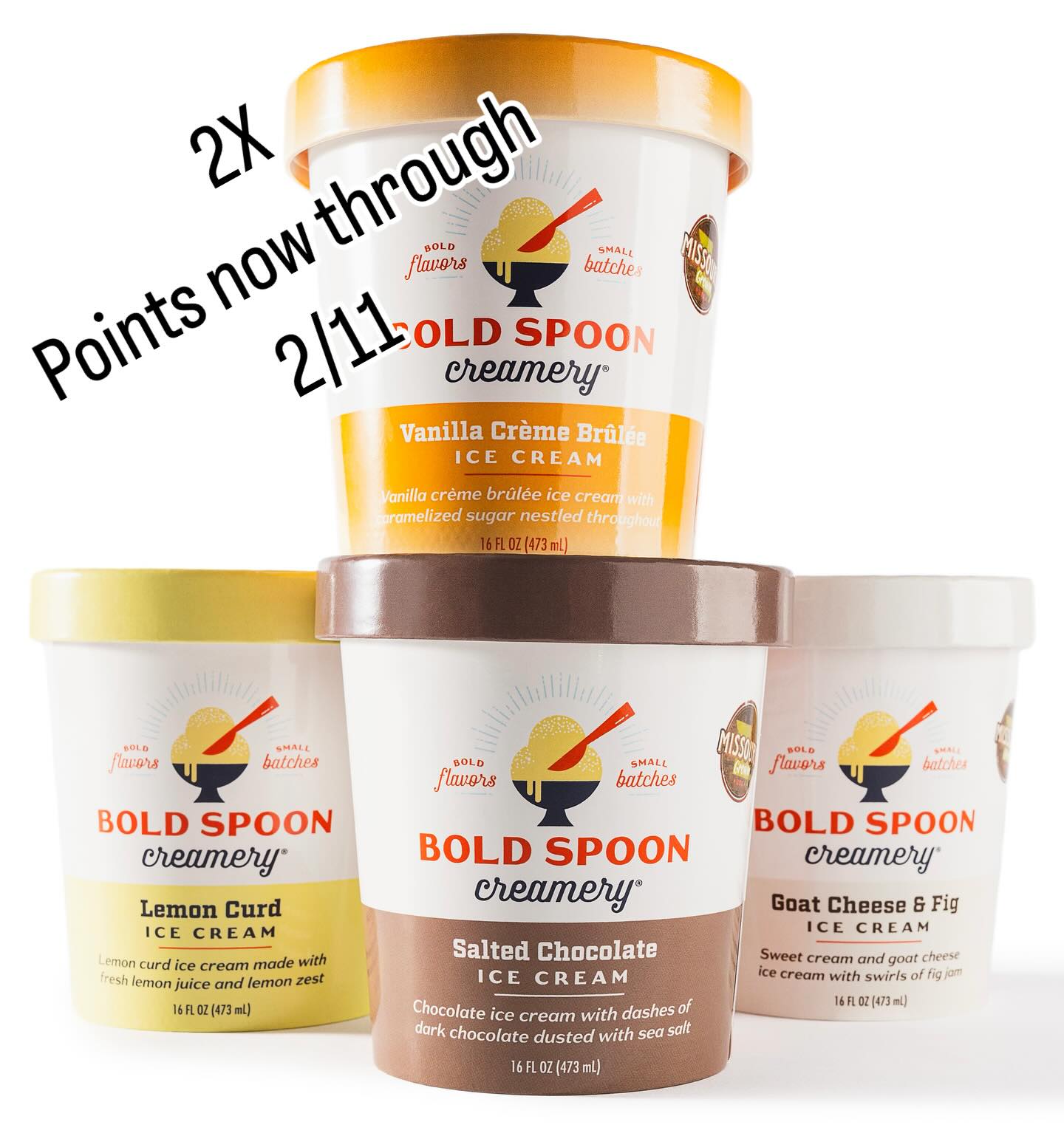 Bold Spoon Creamery Menu