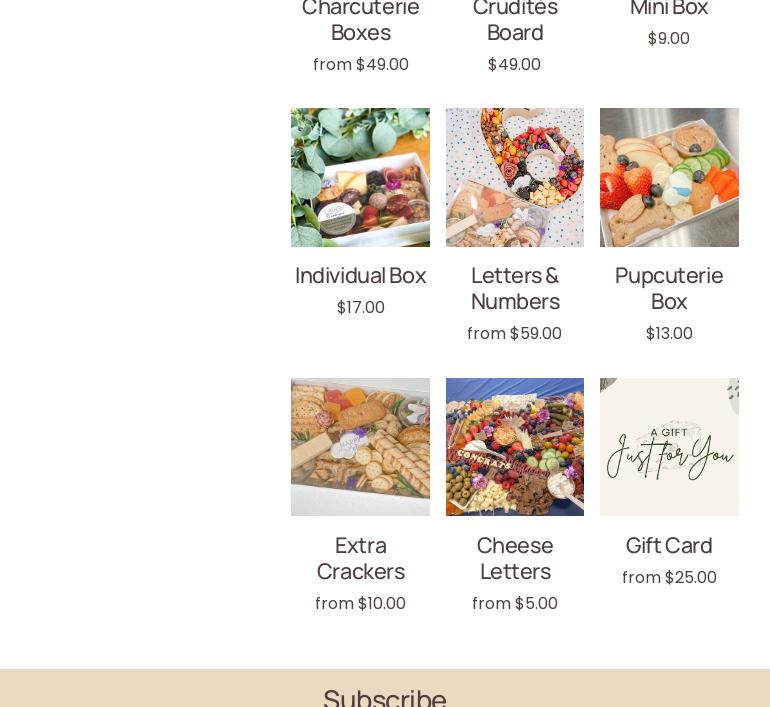 Lavish Grazing Springfield Menu