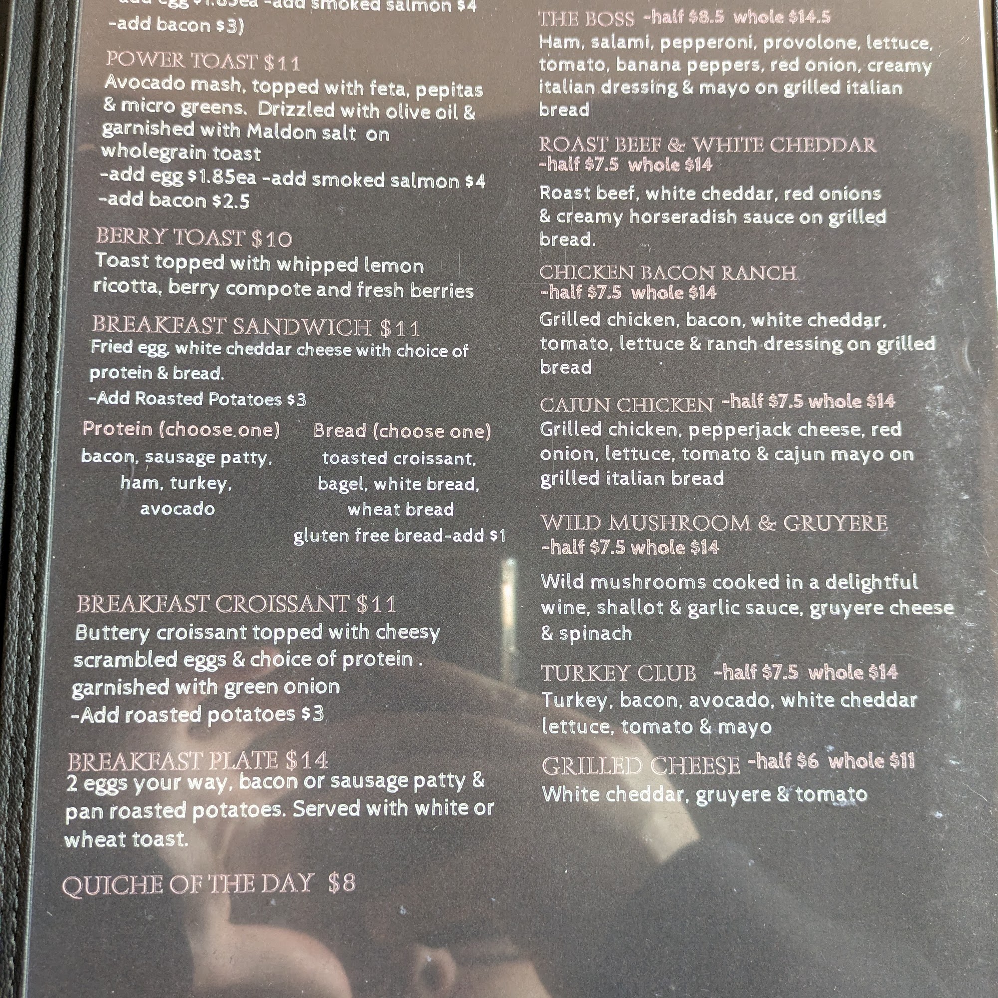 Saint Charles Coffee & Creperie Menu