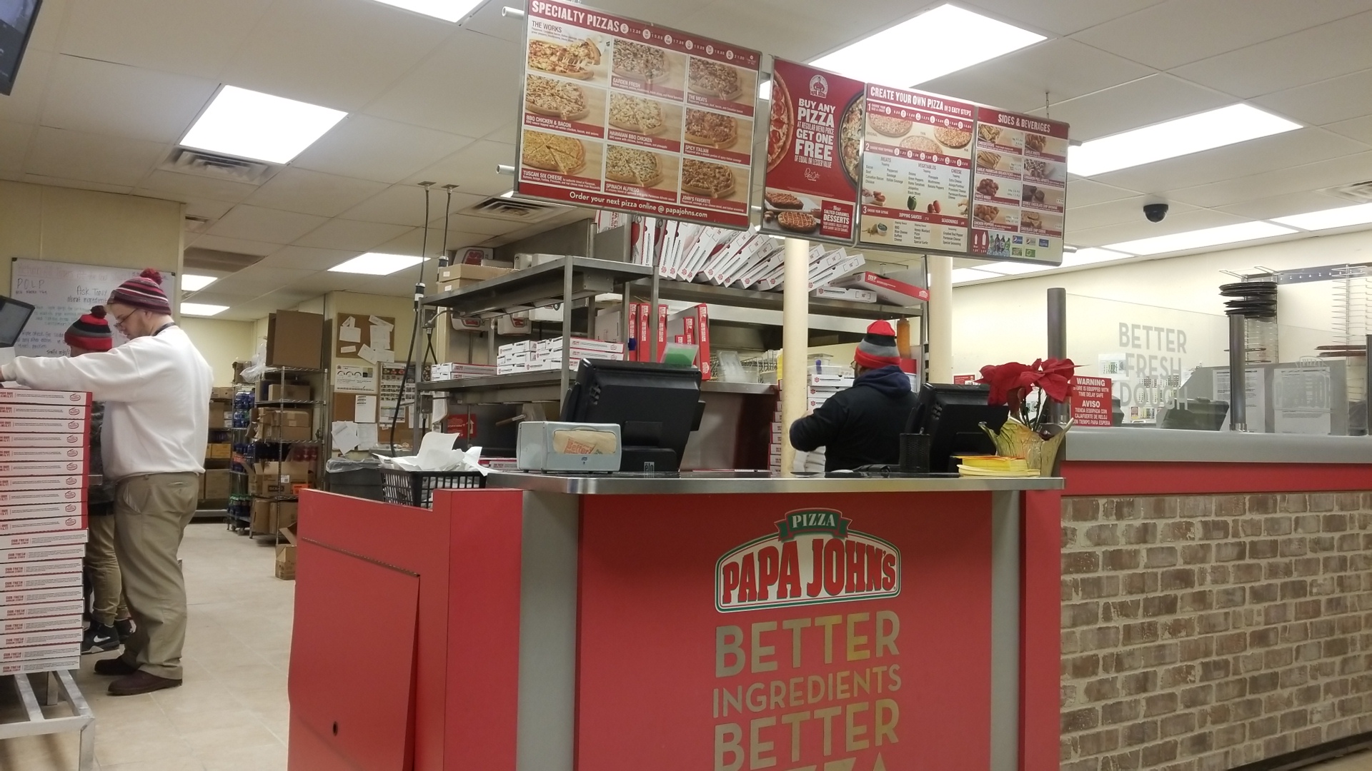 Papa Johns Pizza Menu