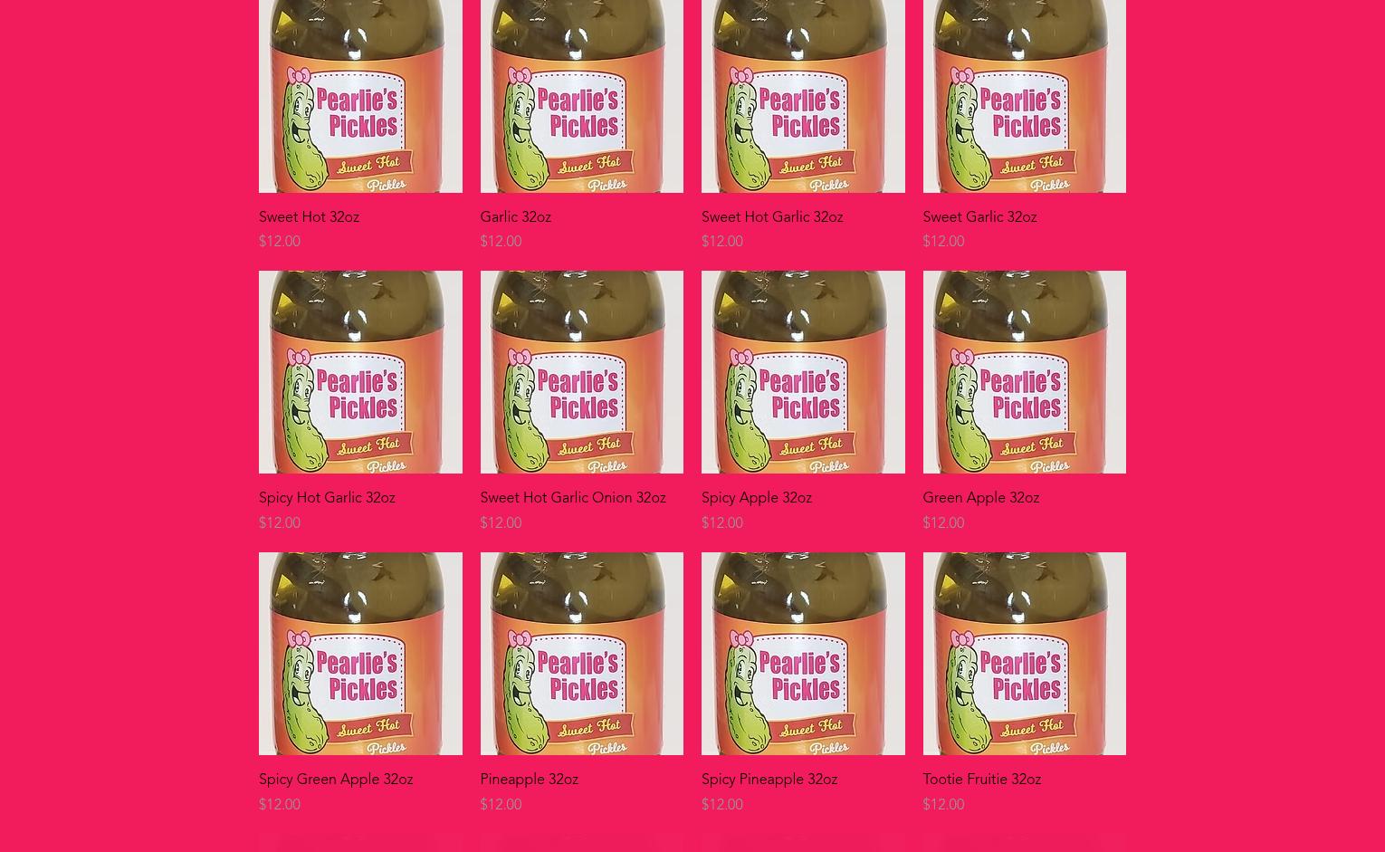 Pearlie’s Pickles Menu