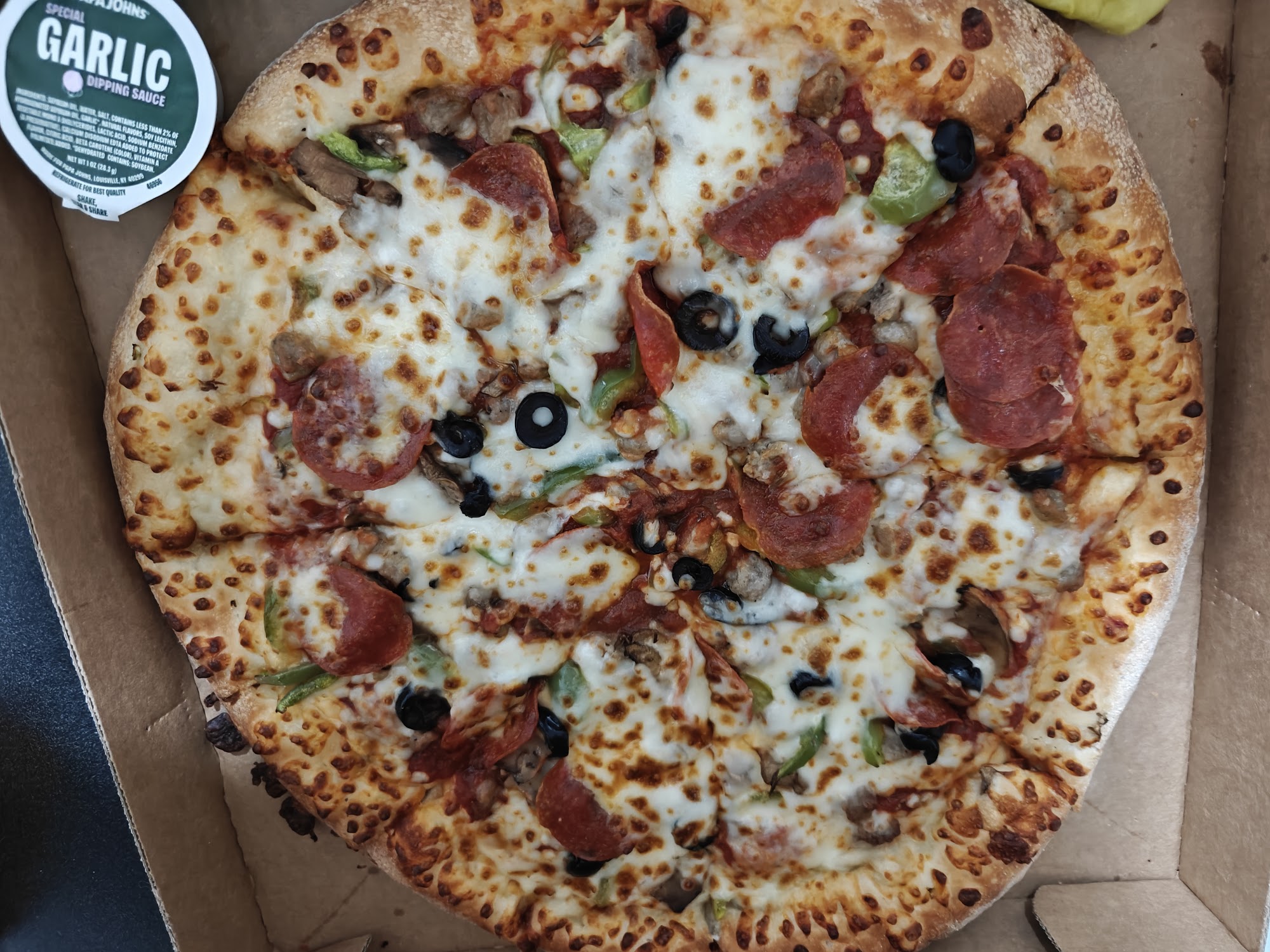 Papa Johns Pizza Menu