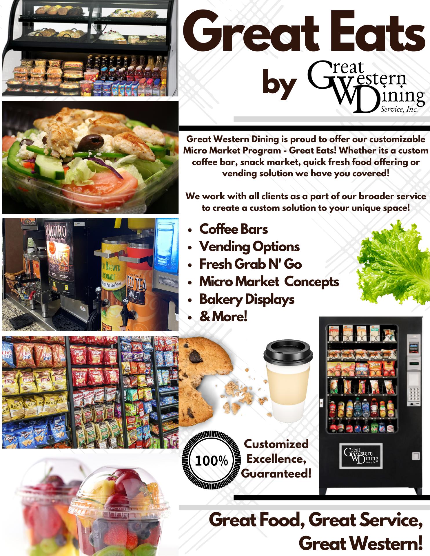 Great Western Dining Service, Inc. Menu