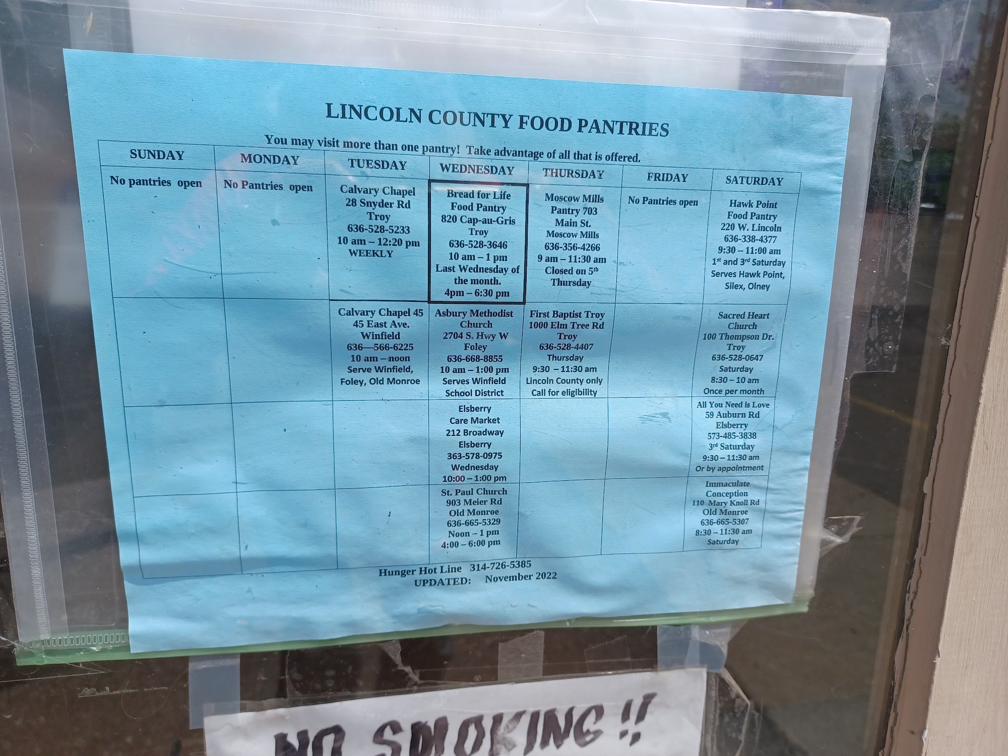 Bread For Life 820 Cap Au Gris St, Troy