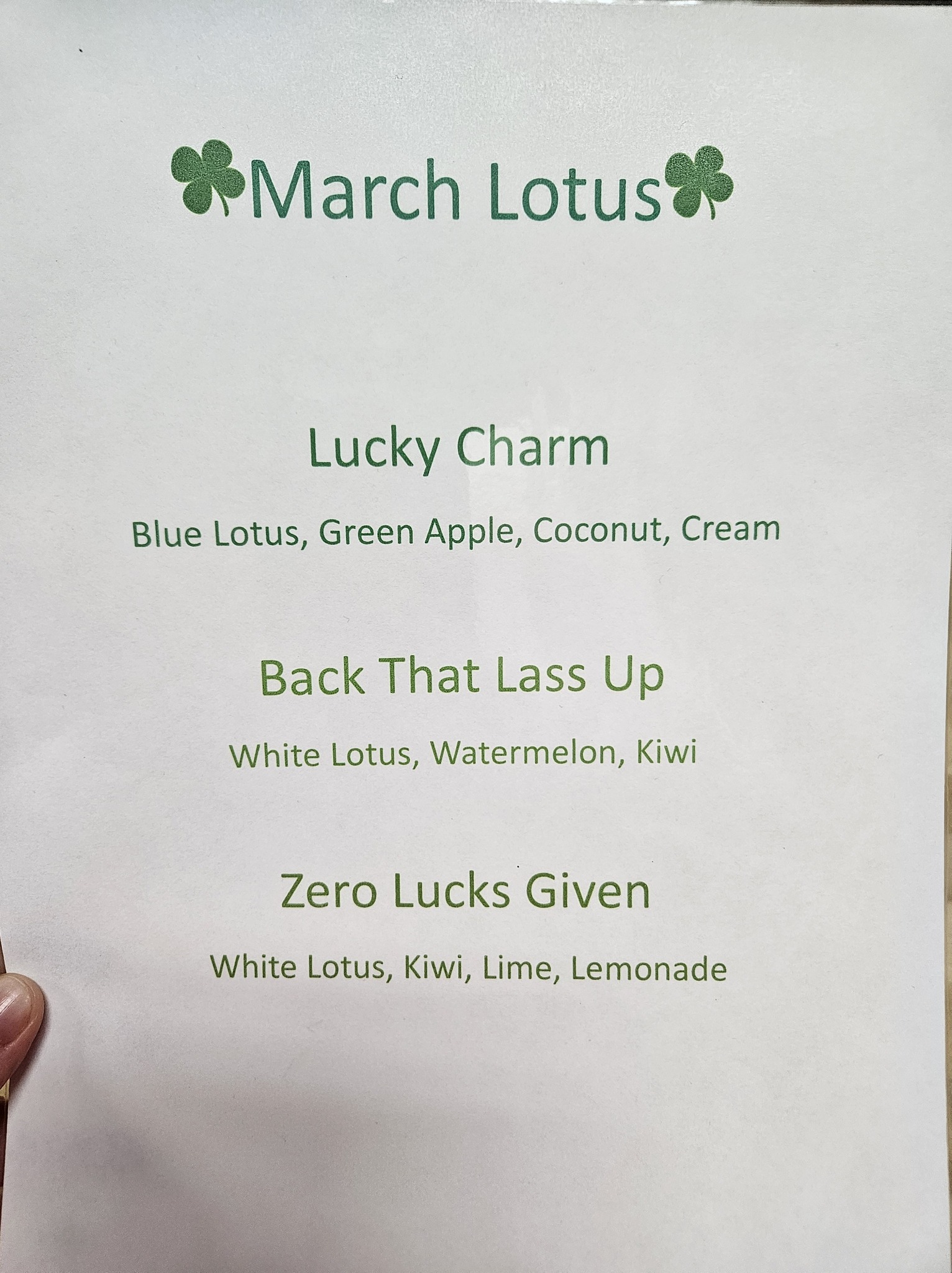 Olive's Bakery LLC Menu