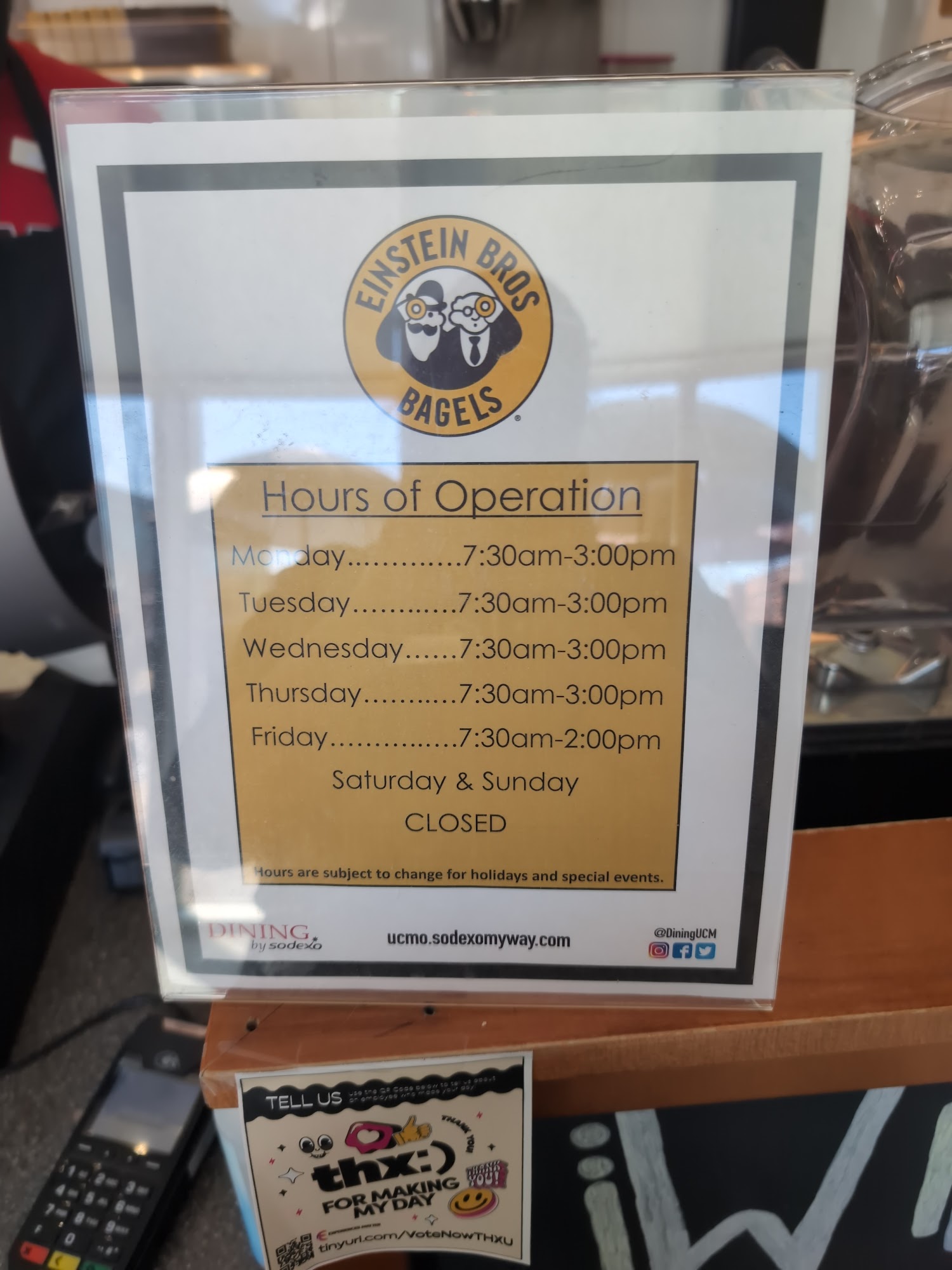 Einstein Bros. Bagels Menu