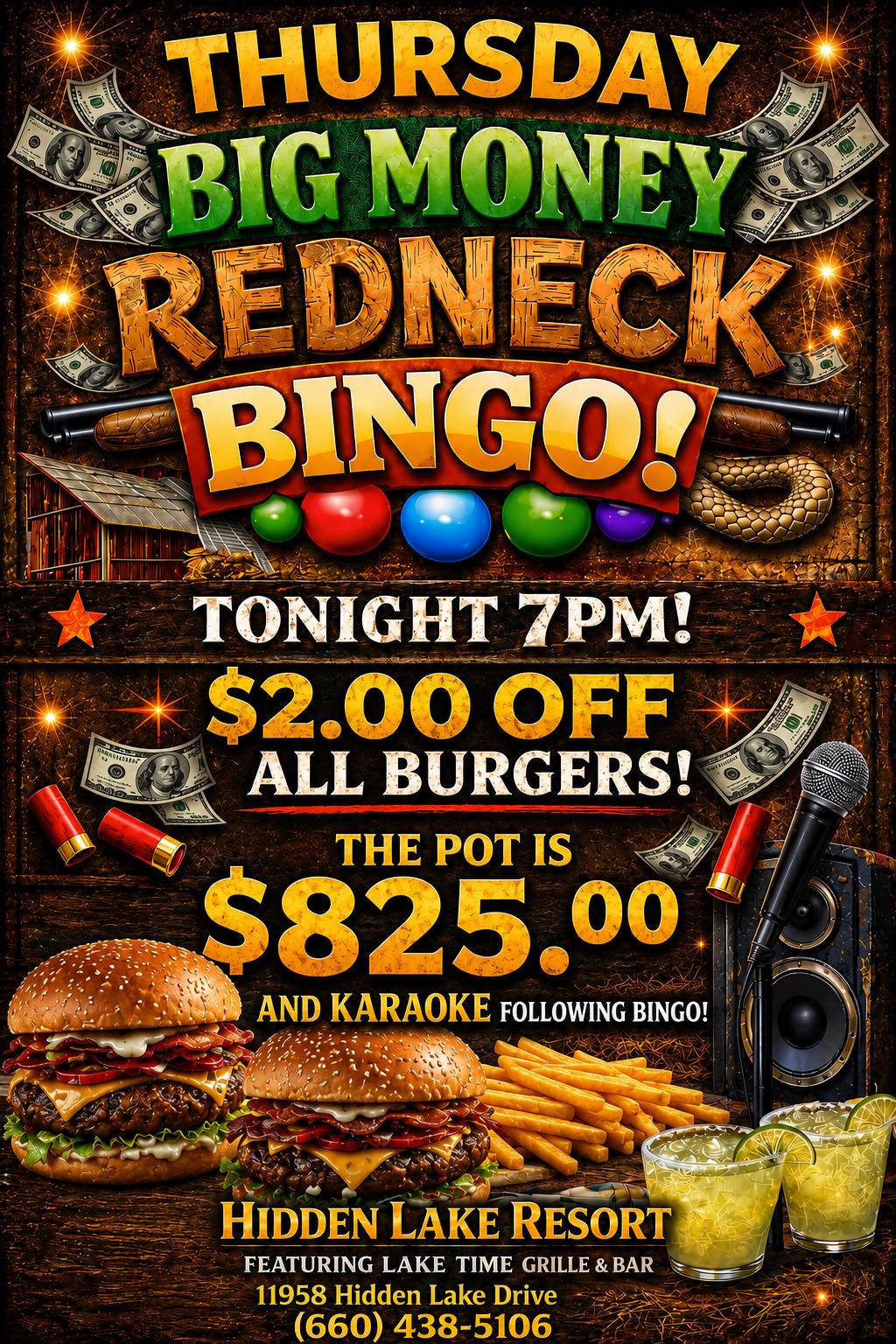 Hidden Lake Resort/Lake time bar and grill Warsaw