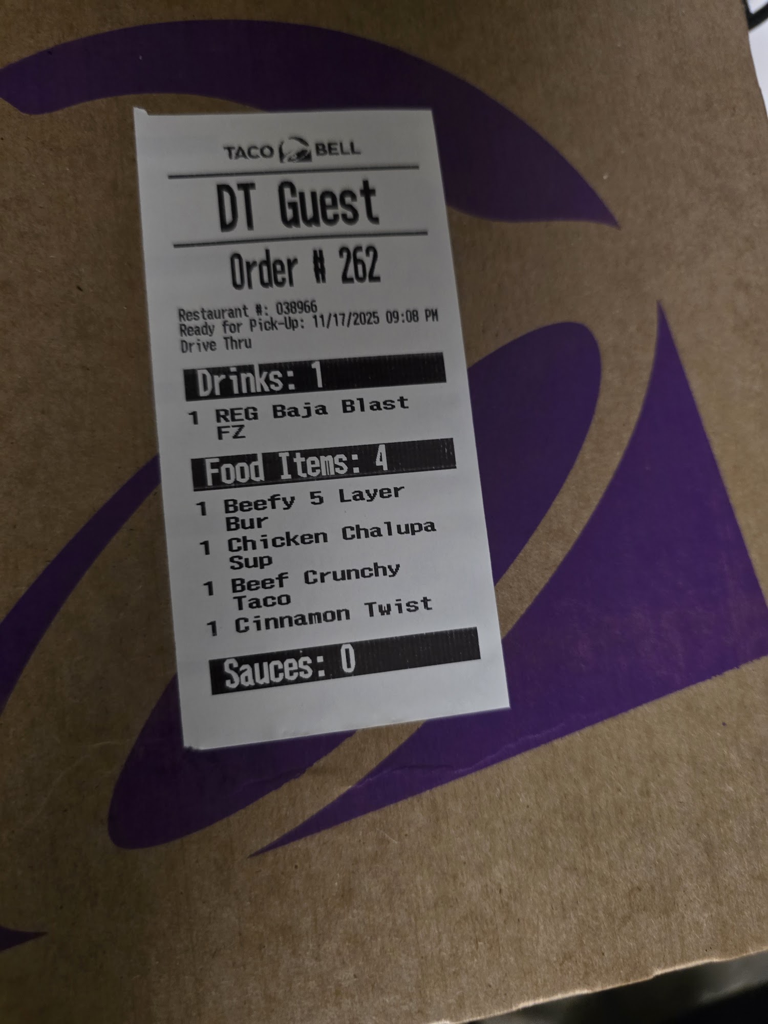 Taco Bell Menu