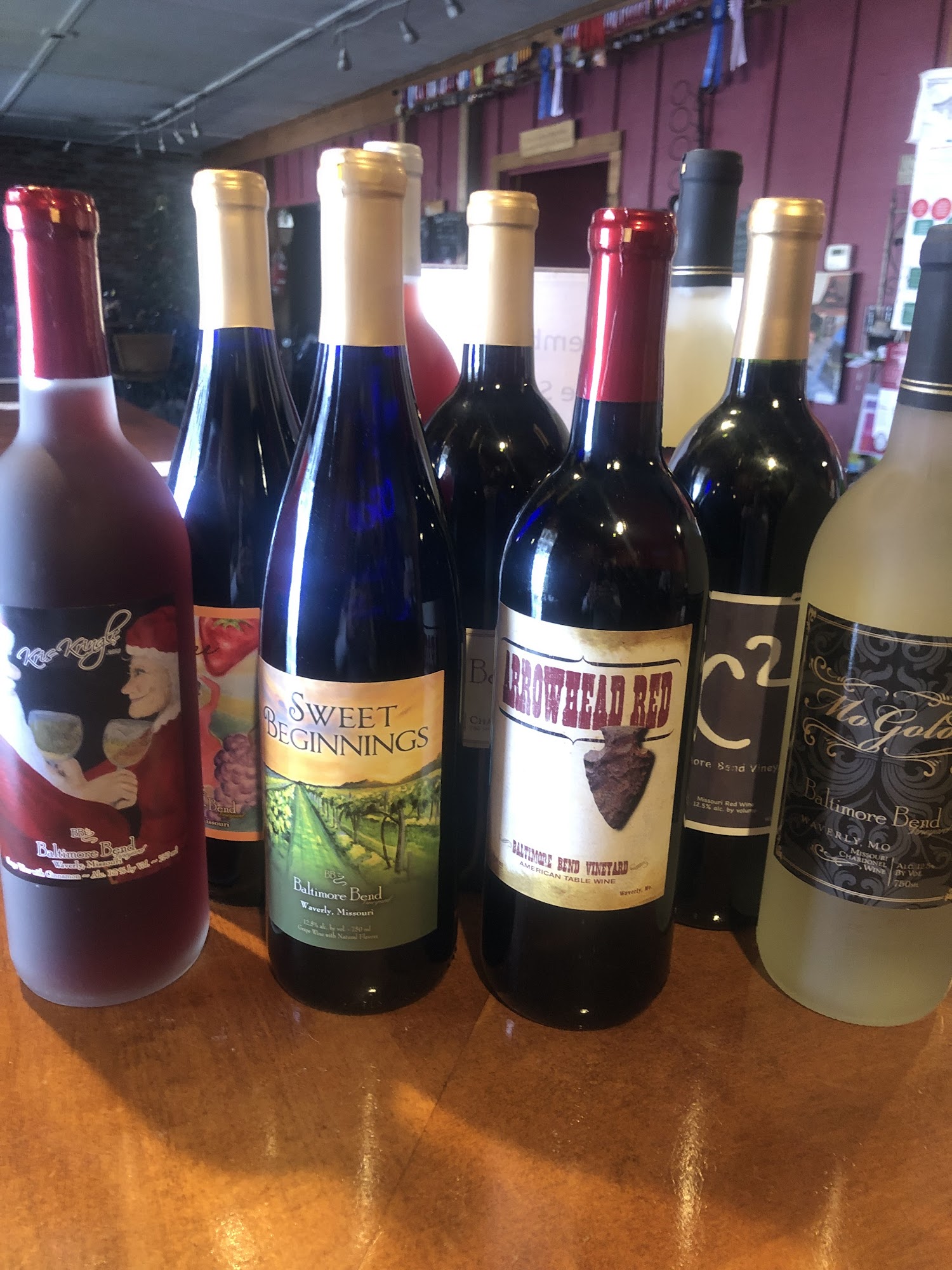 Baltimore Bend Vineyard Menu