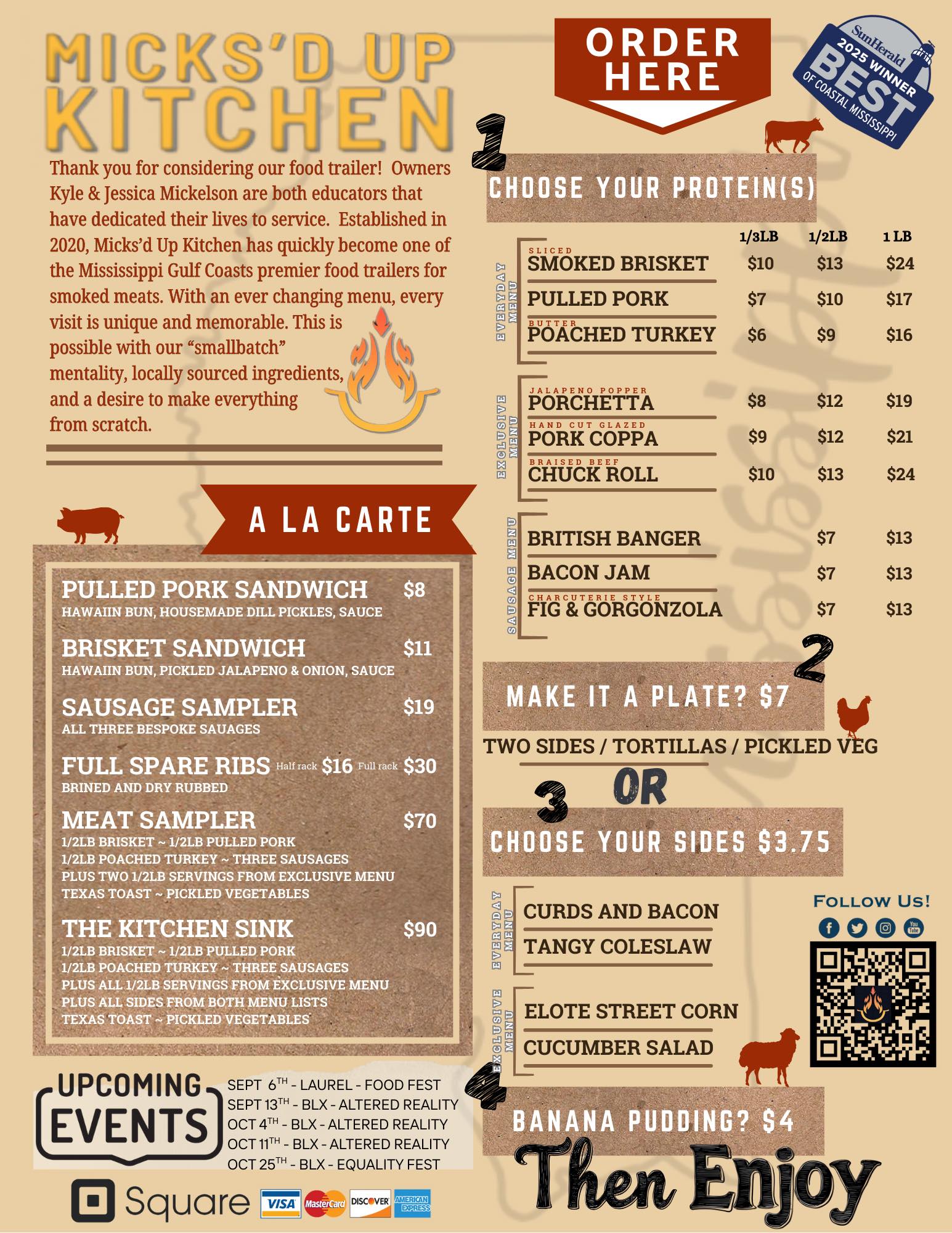 Micks’d Up Kitchen Menu