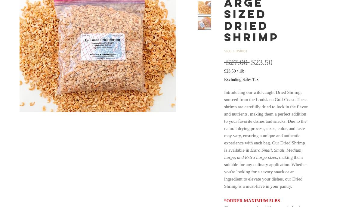R A Lesso Seafood Inc Menu