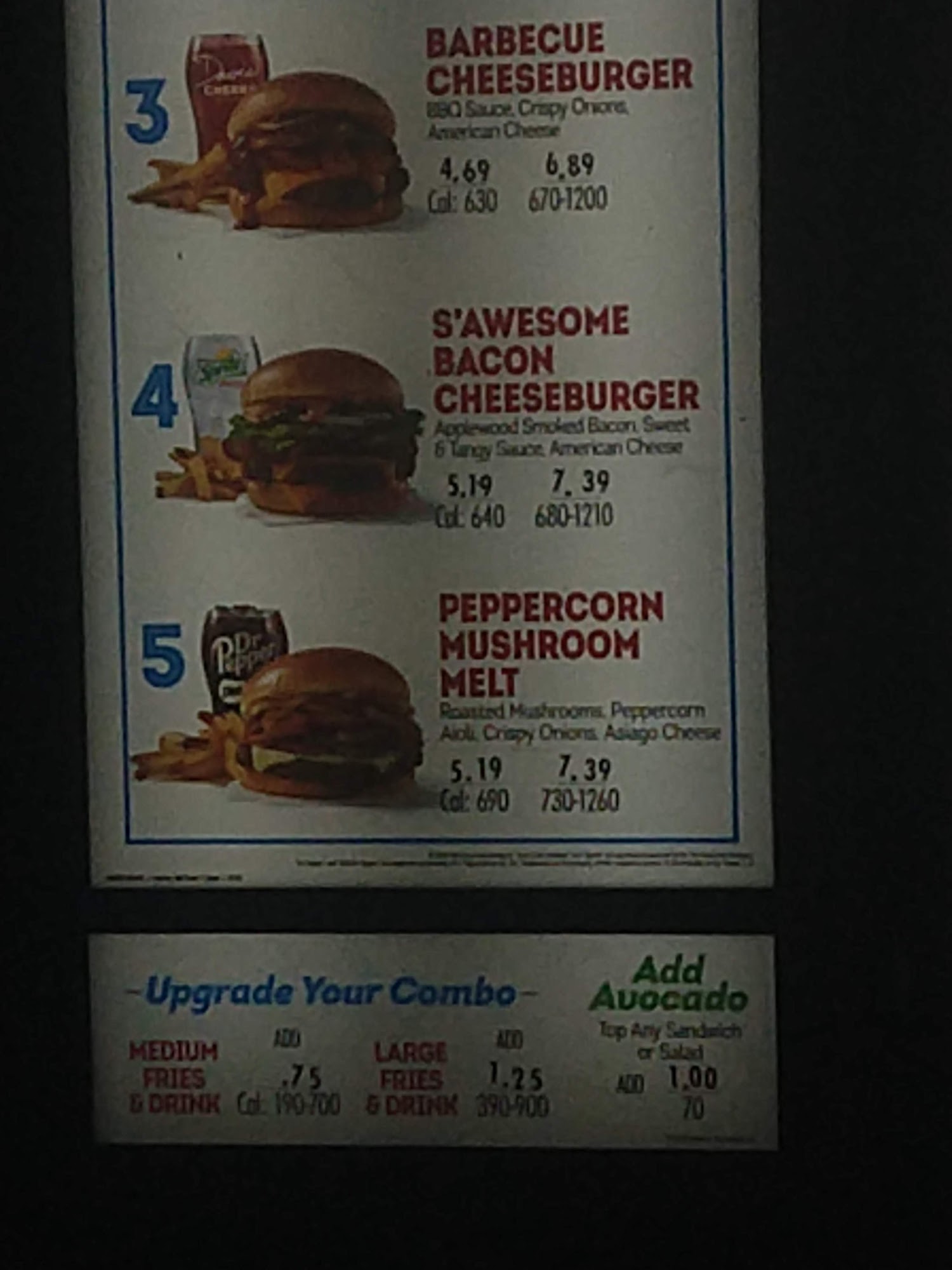 Wendy's Menu