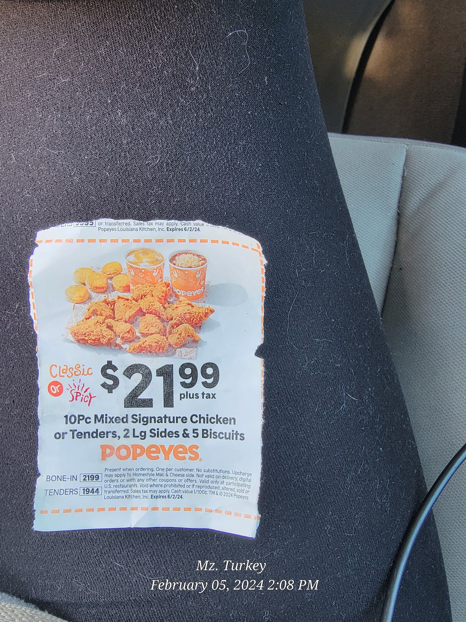 Popeyes Louisiana Kitchen Menu