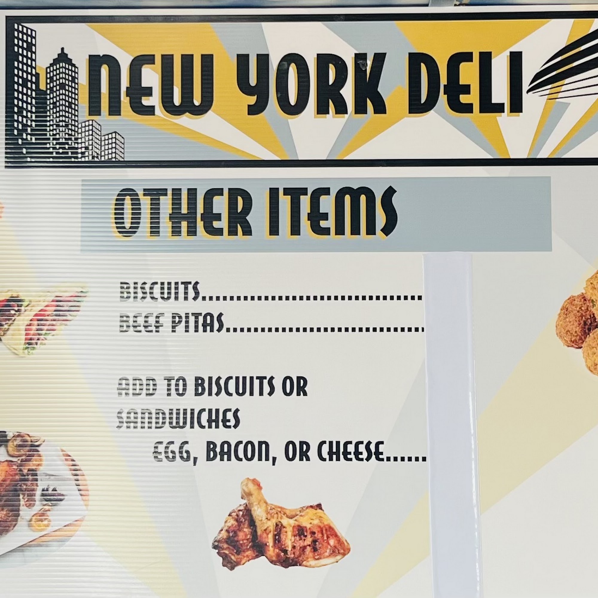 New York deli Menu