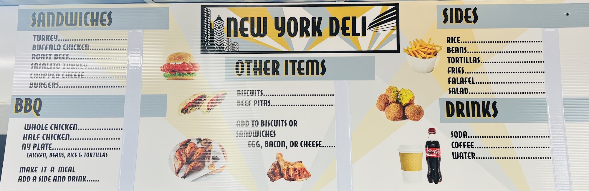 New York deli Menu