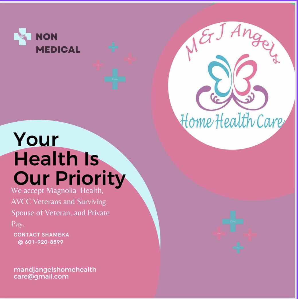 M & J Angels Home Health Care 103 S Court St Suite 102, Cleveland Mississippi 38732