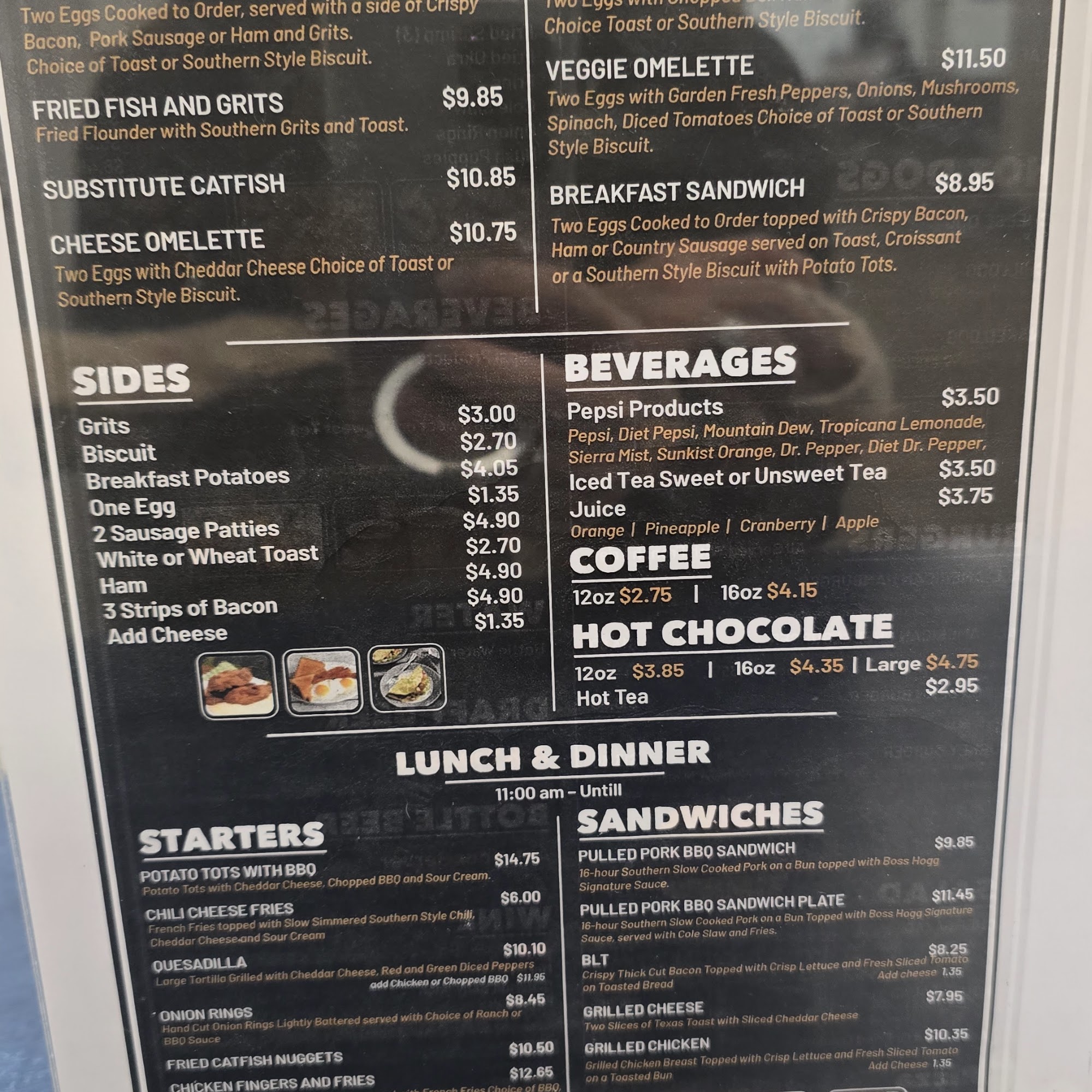 Riverbanks Bar & Grill Menu