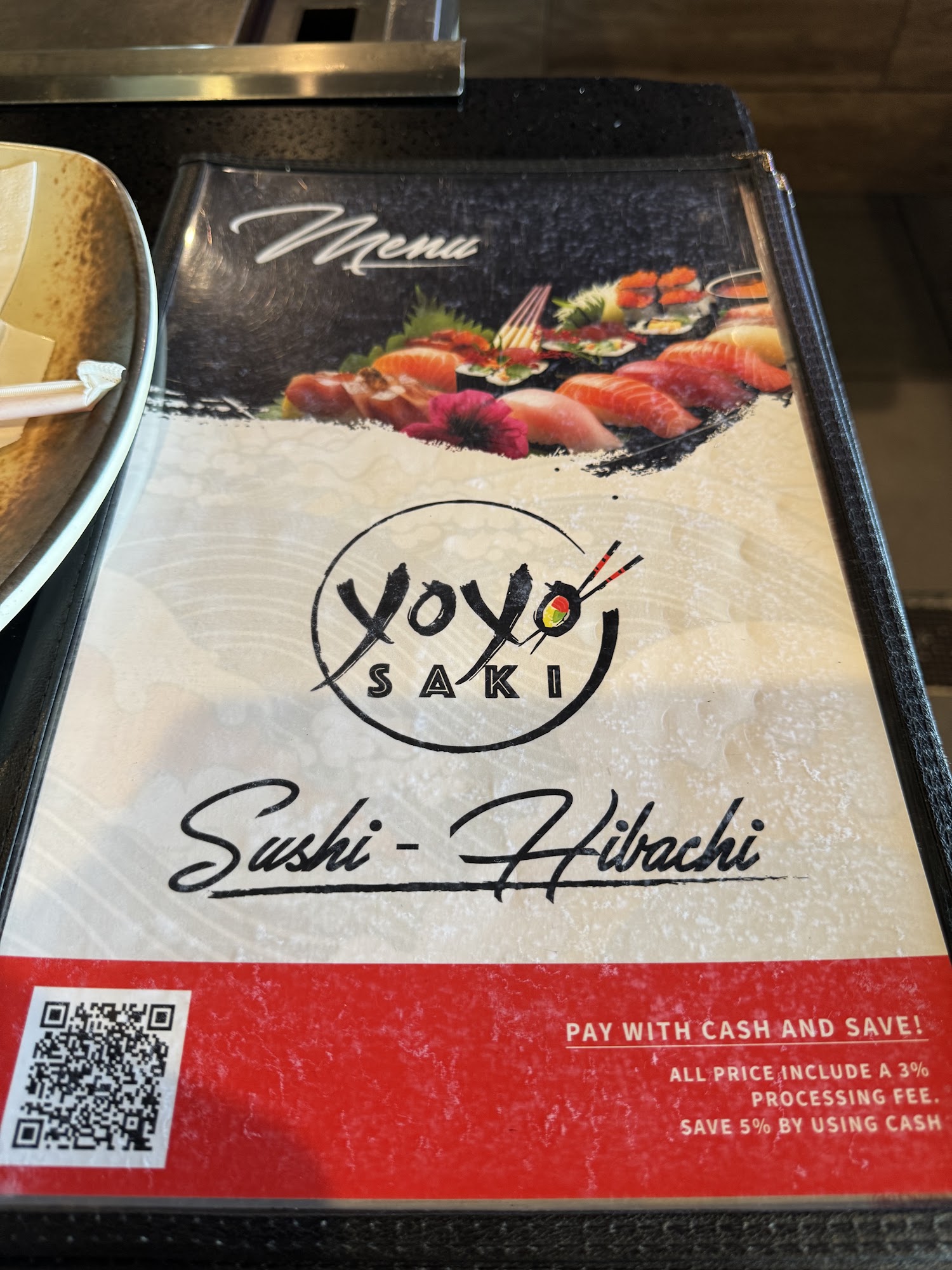 Yoyosaki Sushi and Hibachi Menu
