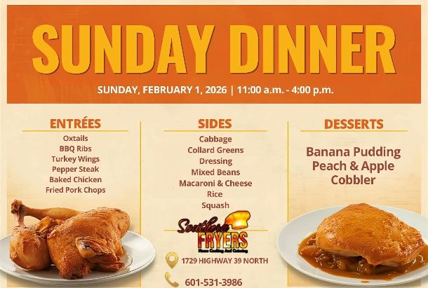 Southern Fryers Menu