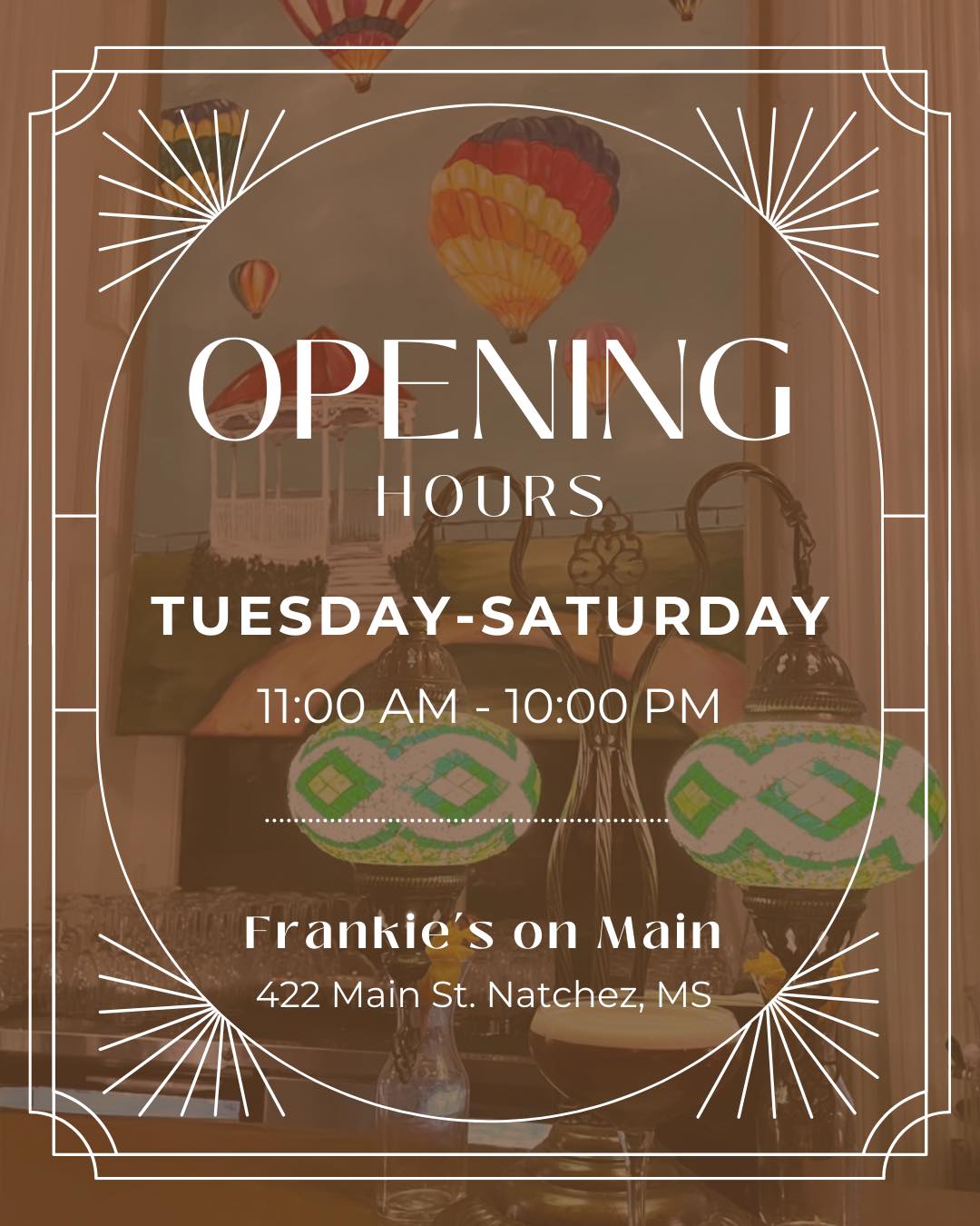 FRANKIE’S ON MAIN Natchez