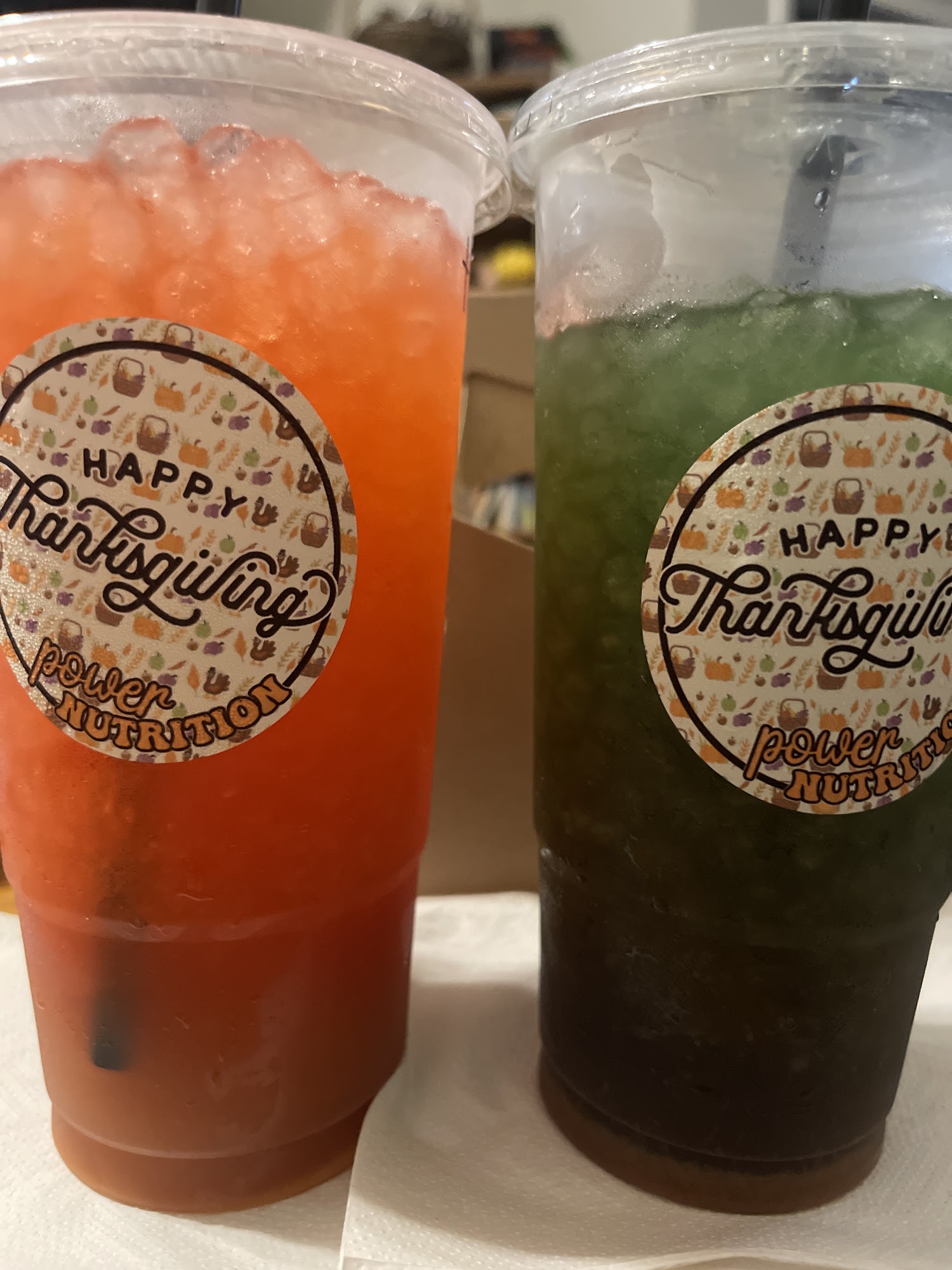 Power Nutrition Menu