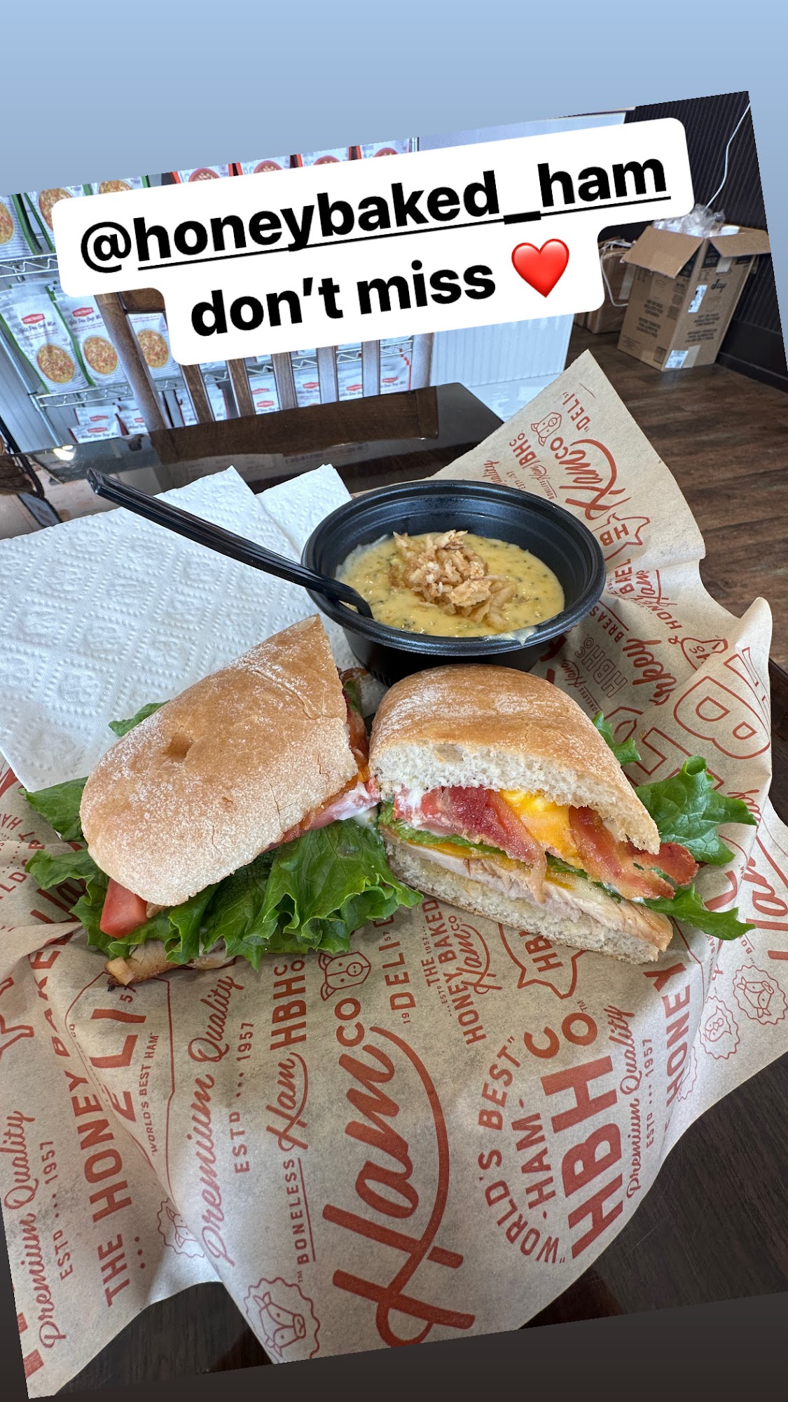 The Honey Baked Ham Company Menu