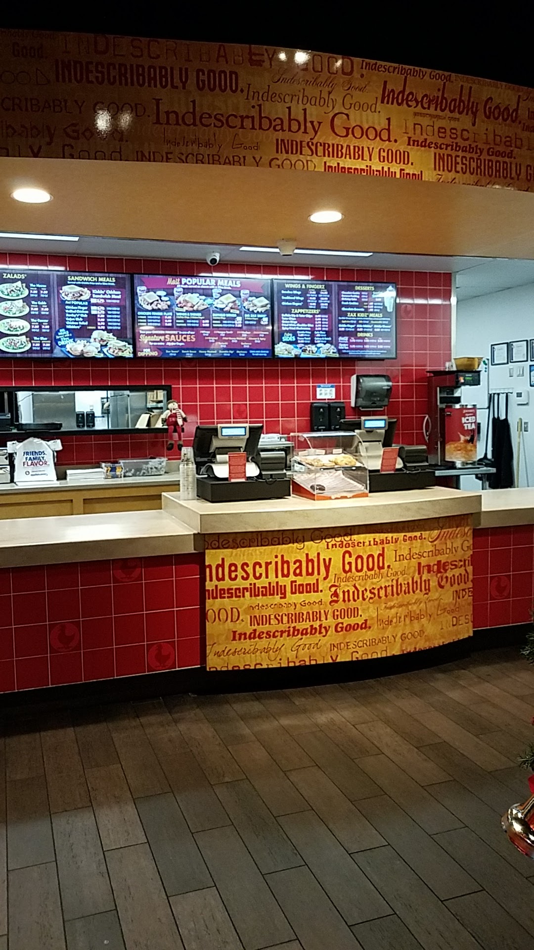 Zaxbys Chicken Fingers & Buffalo Wings Menu