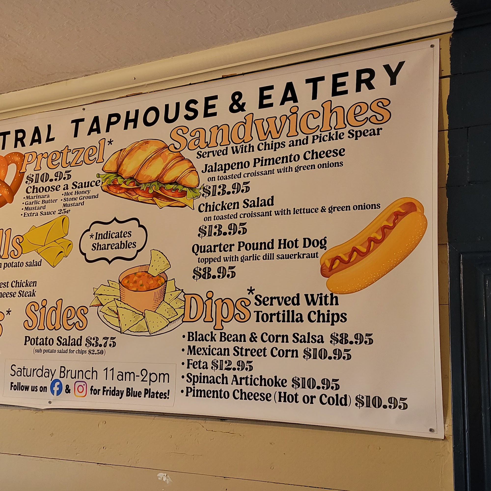 Grand Central Outfitters Menu
