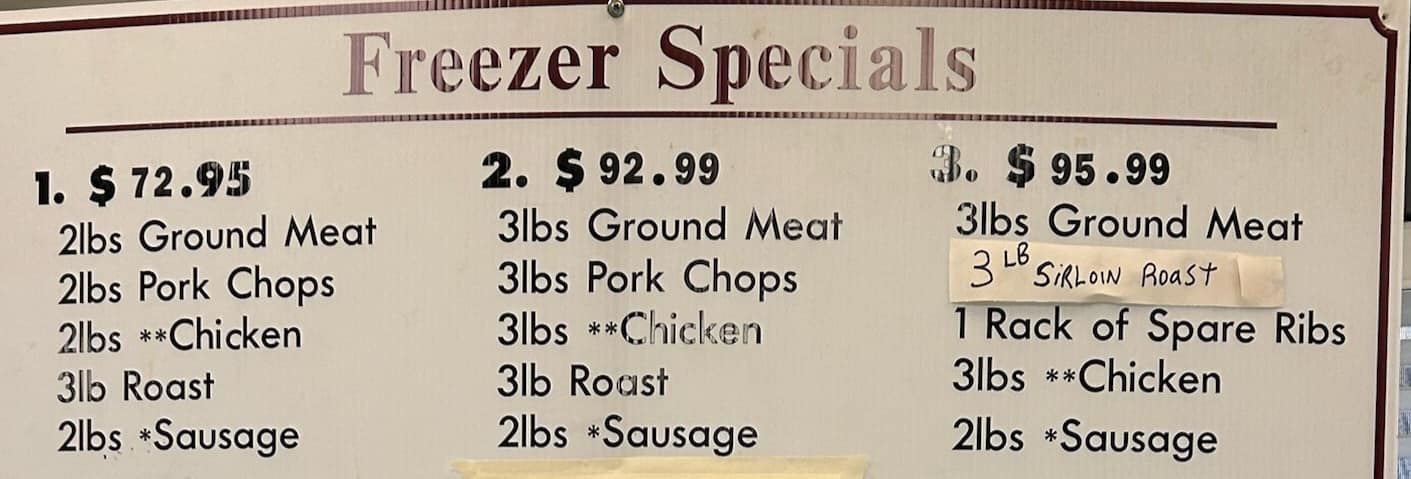 Nicks Meats And Deli Menu