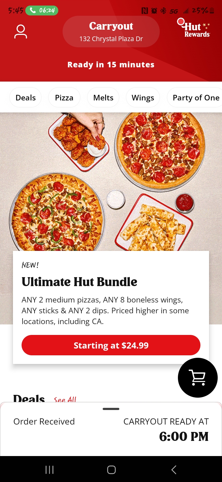 Pizza Hut Menu