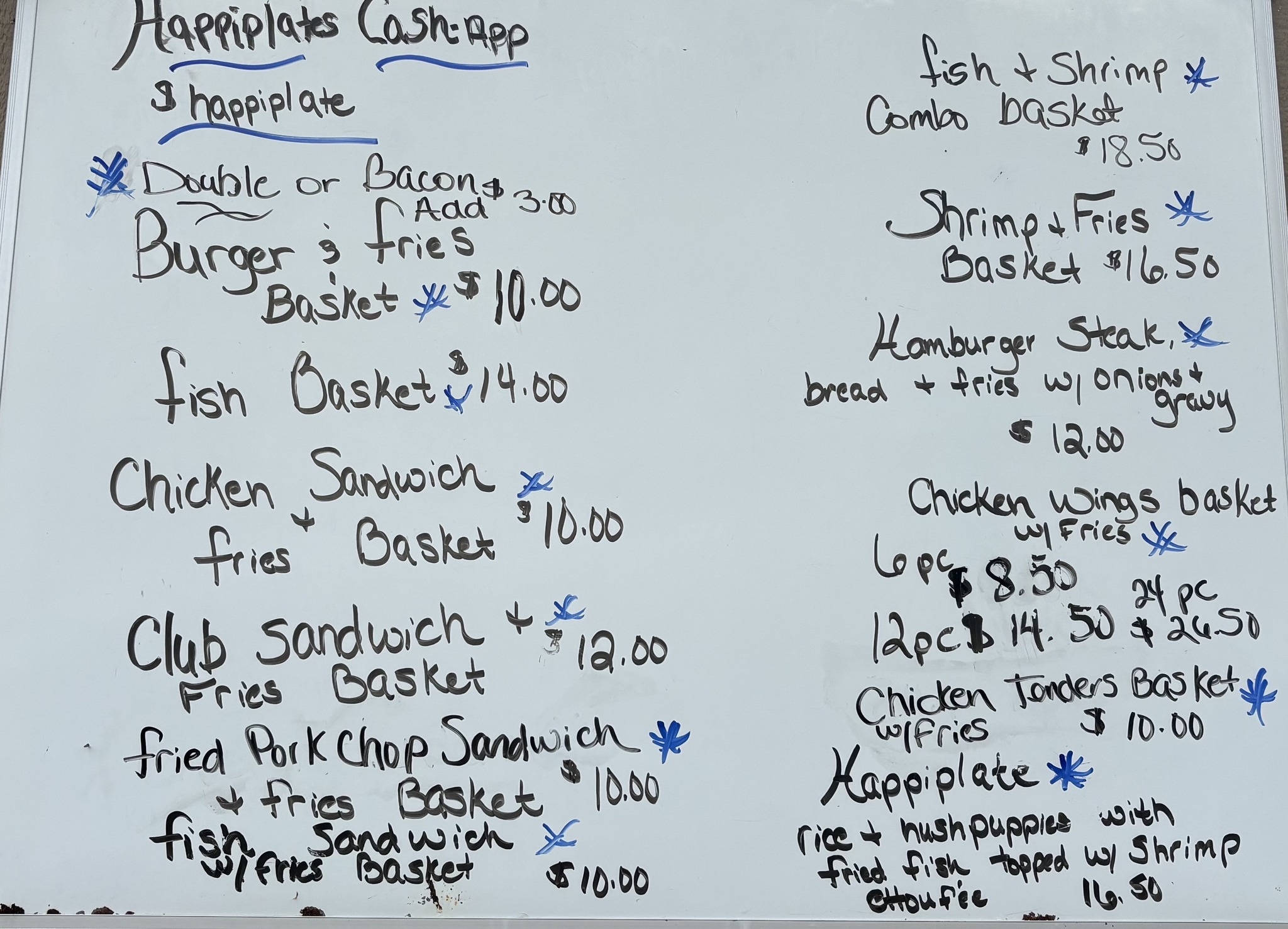 Happi Plates Menu