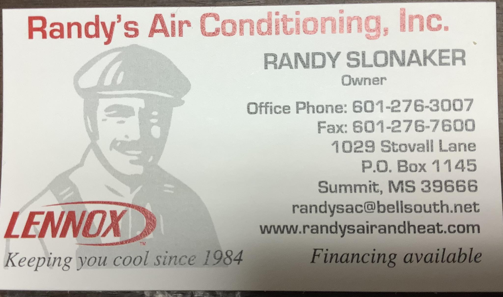 Randy's Air Conditioning Inc