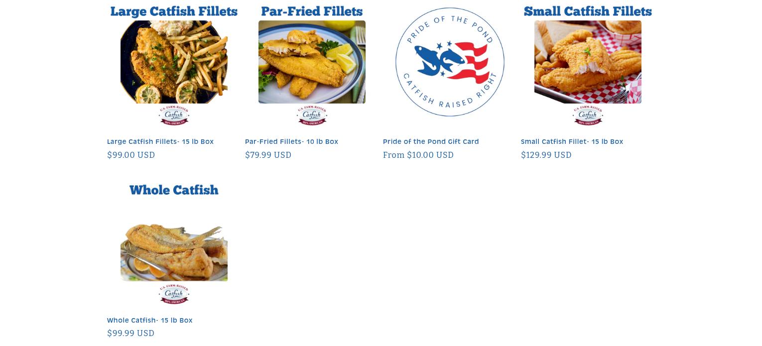 Pride of the Pond Menu