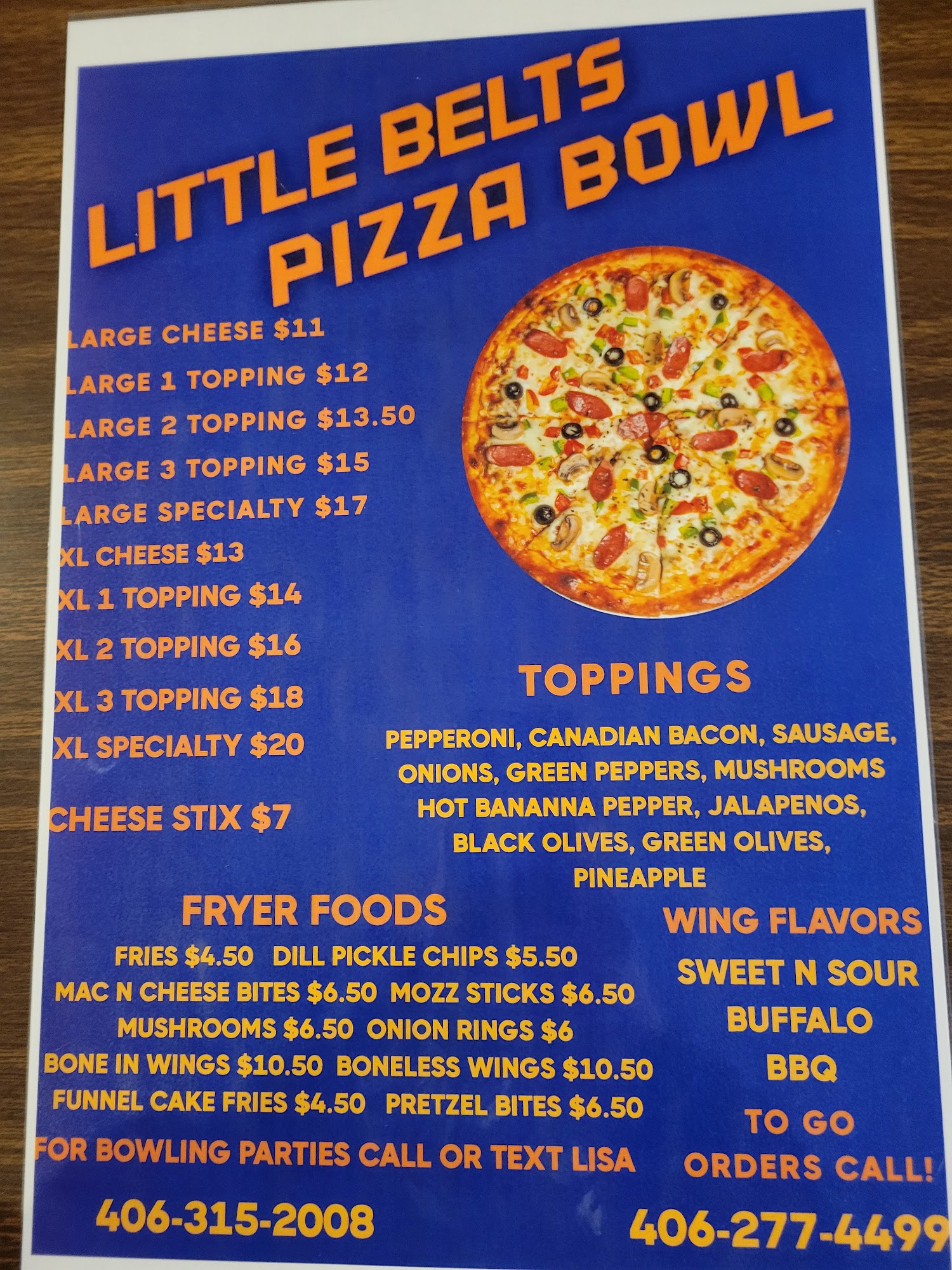 Pizza Pro Menu