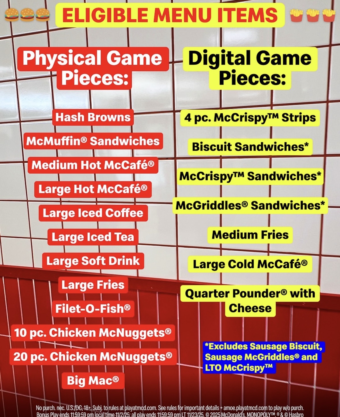 McDonald's Menu