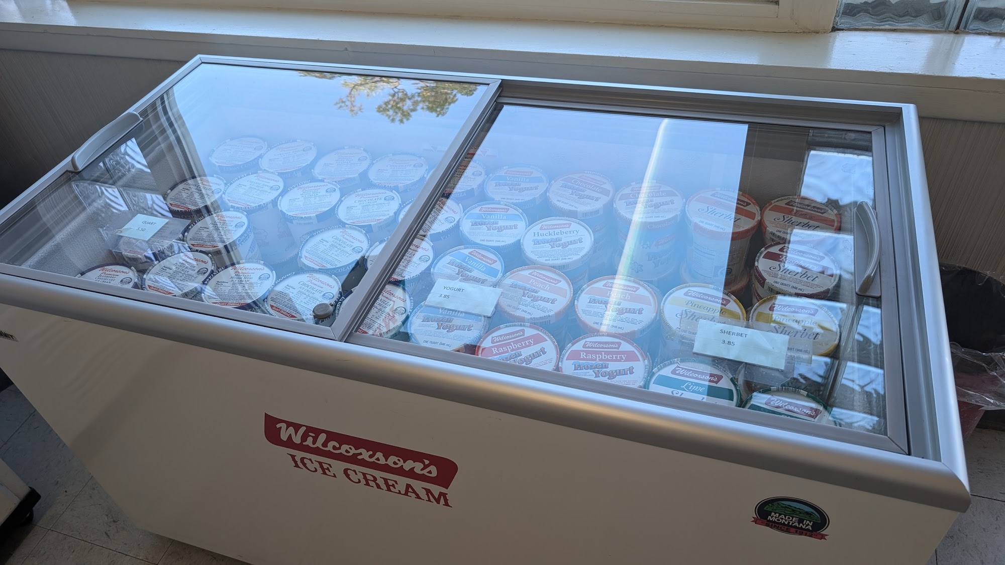 Wilcoxson's Ice Cream Co. Inc. Menu