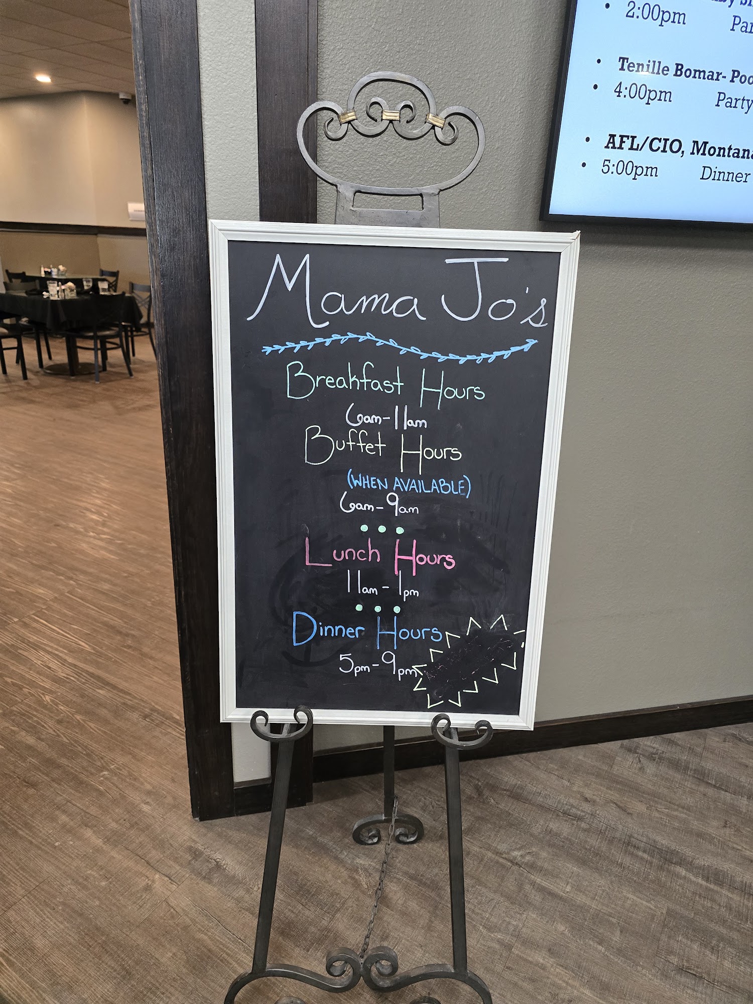 Mama Jo's Menu
