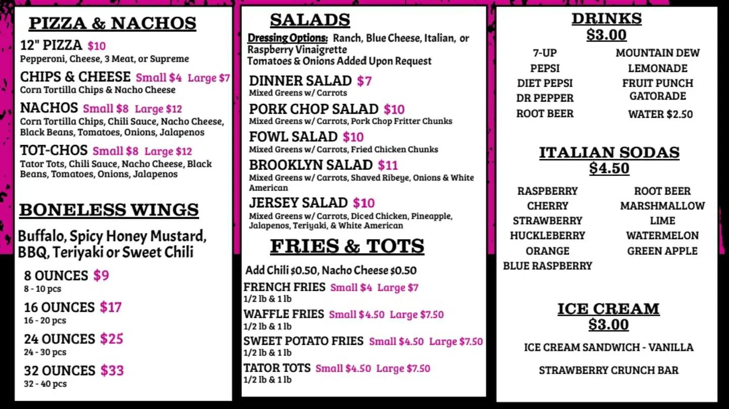 Hambones Grill Menu