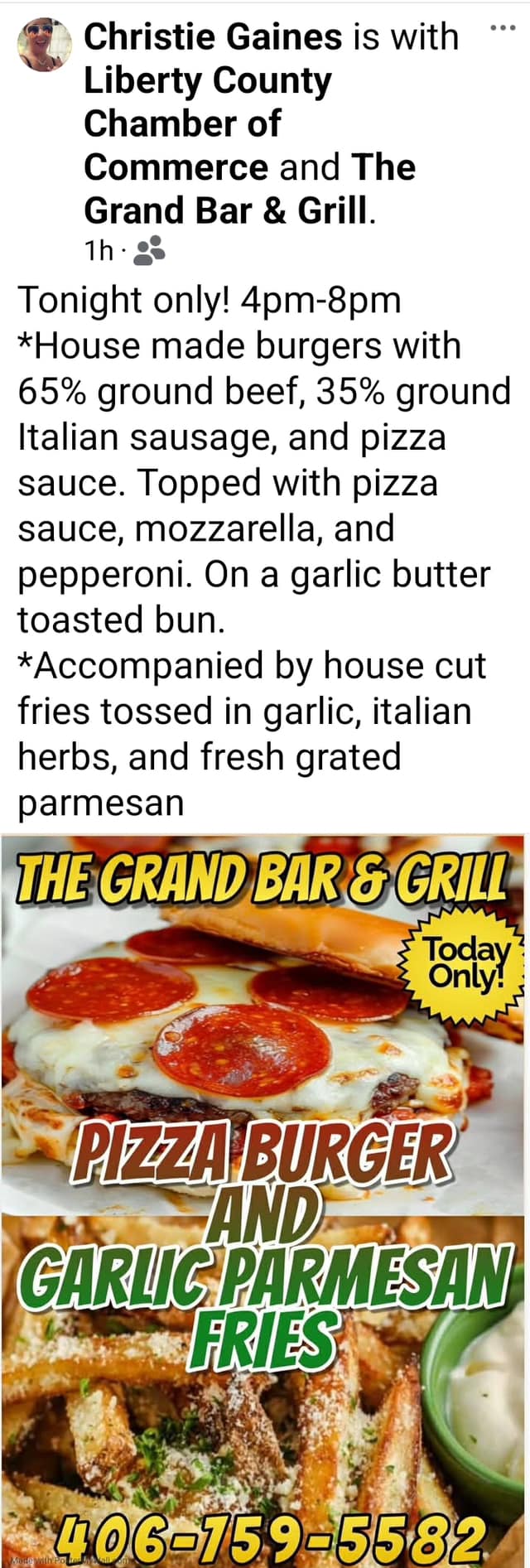 Grand Bar Menu