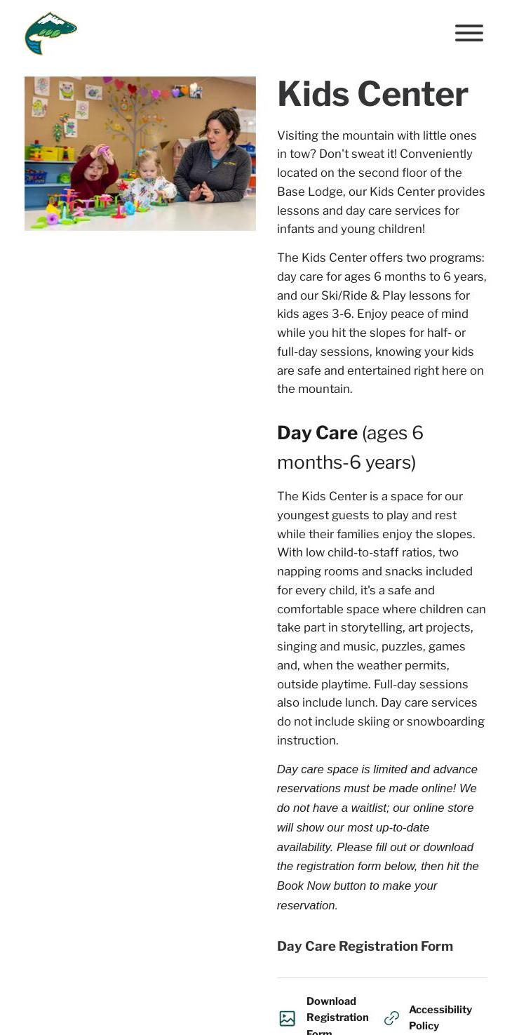 Base Lodge Coffee Bar Menu