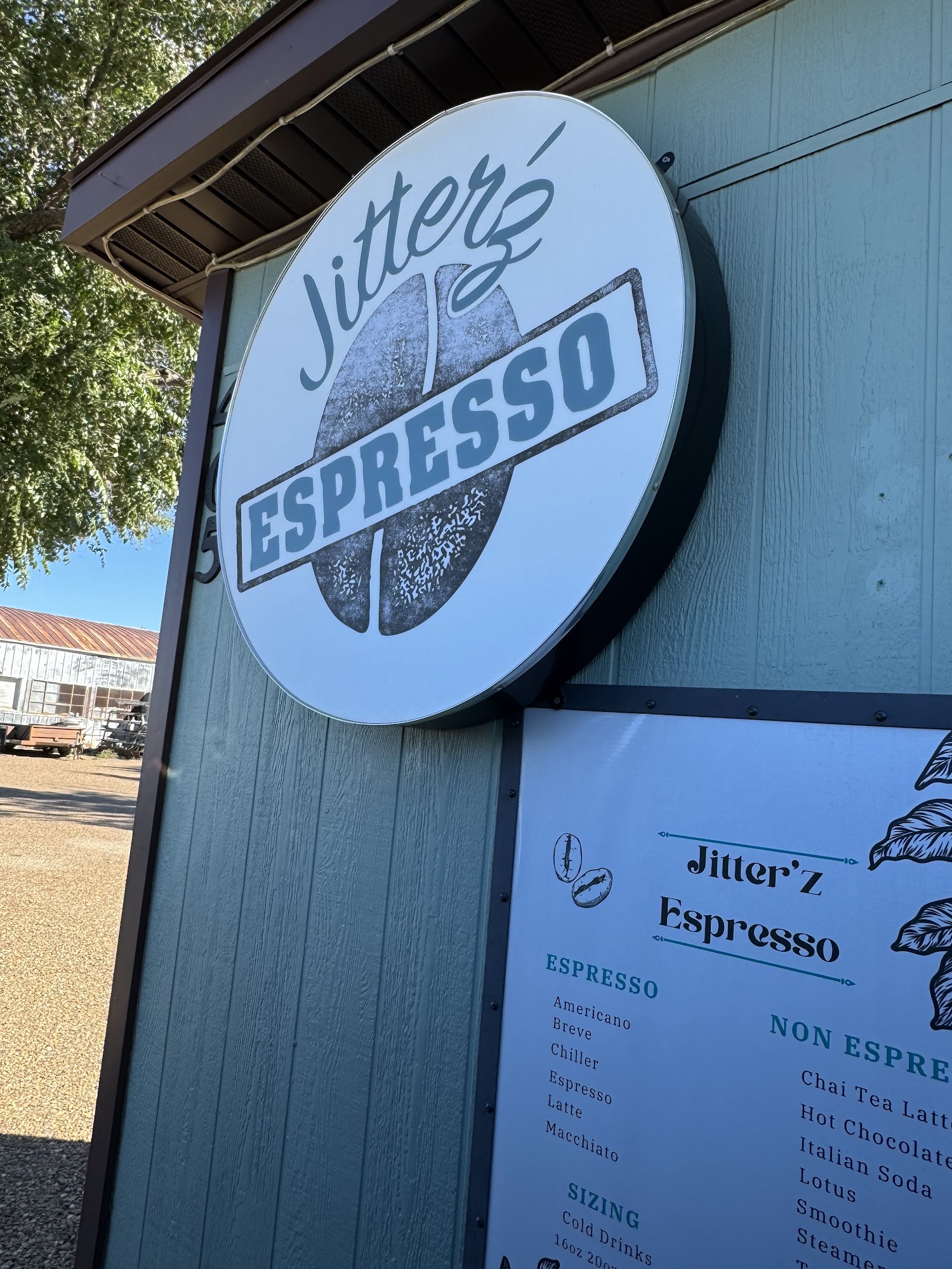 Jitter'z Espresso Menu