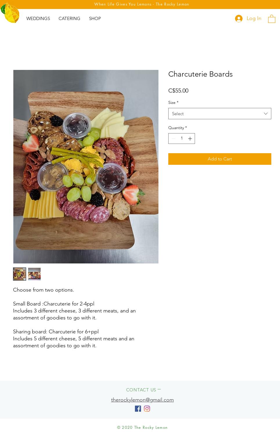 The Rocky Lemon Bakery & Cafe Menu