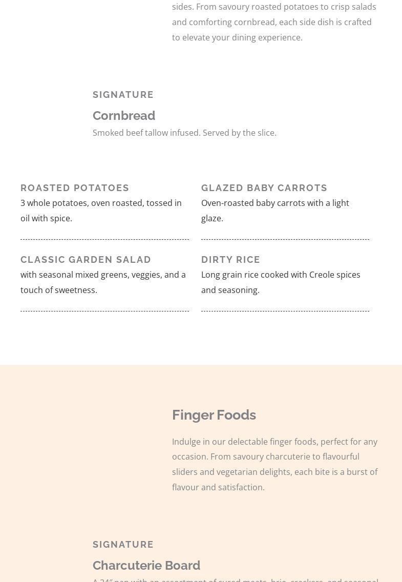 The Dog House Catering Menu
