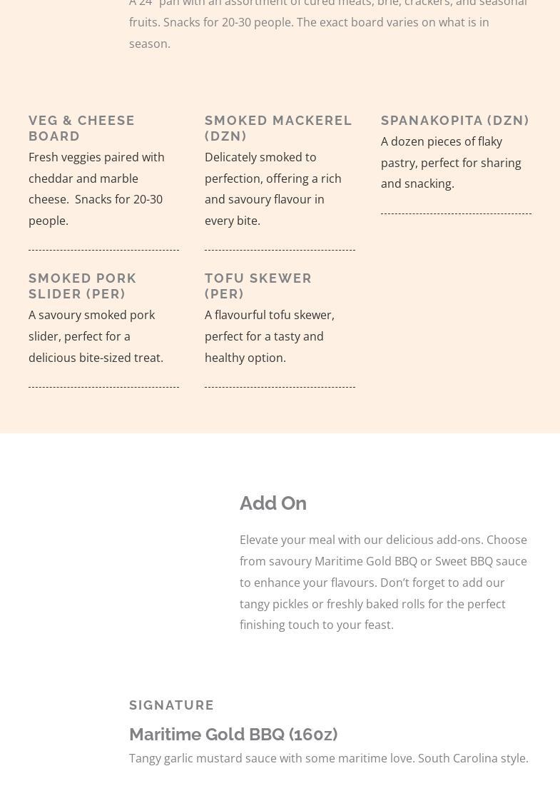 The Dog House Catering Menu