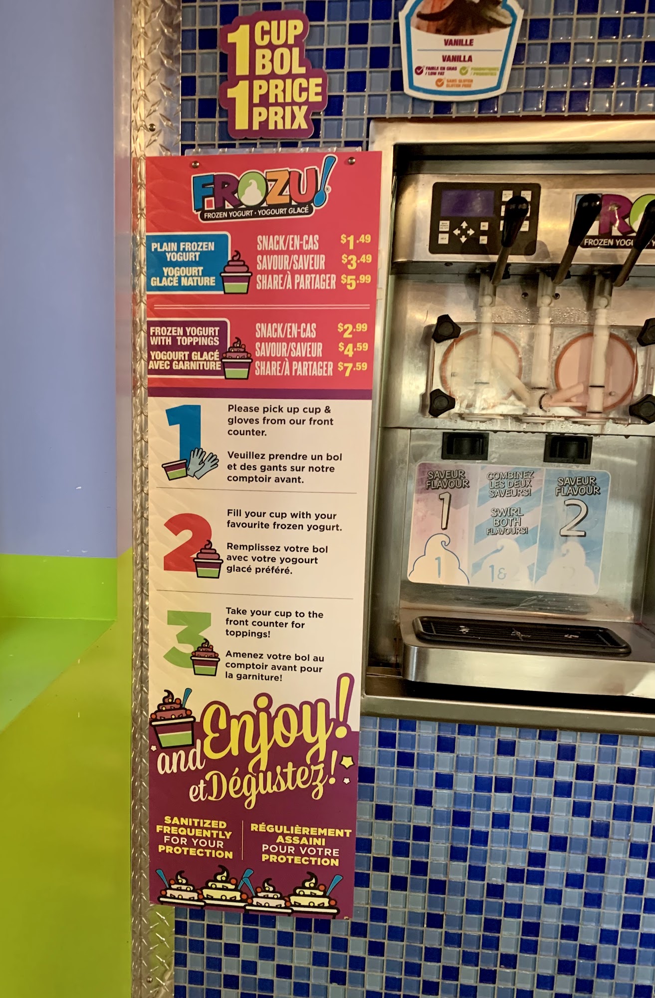 Frozu Menu